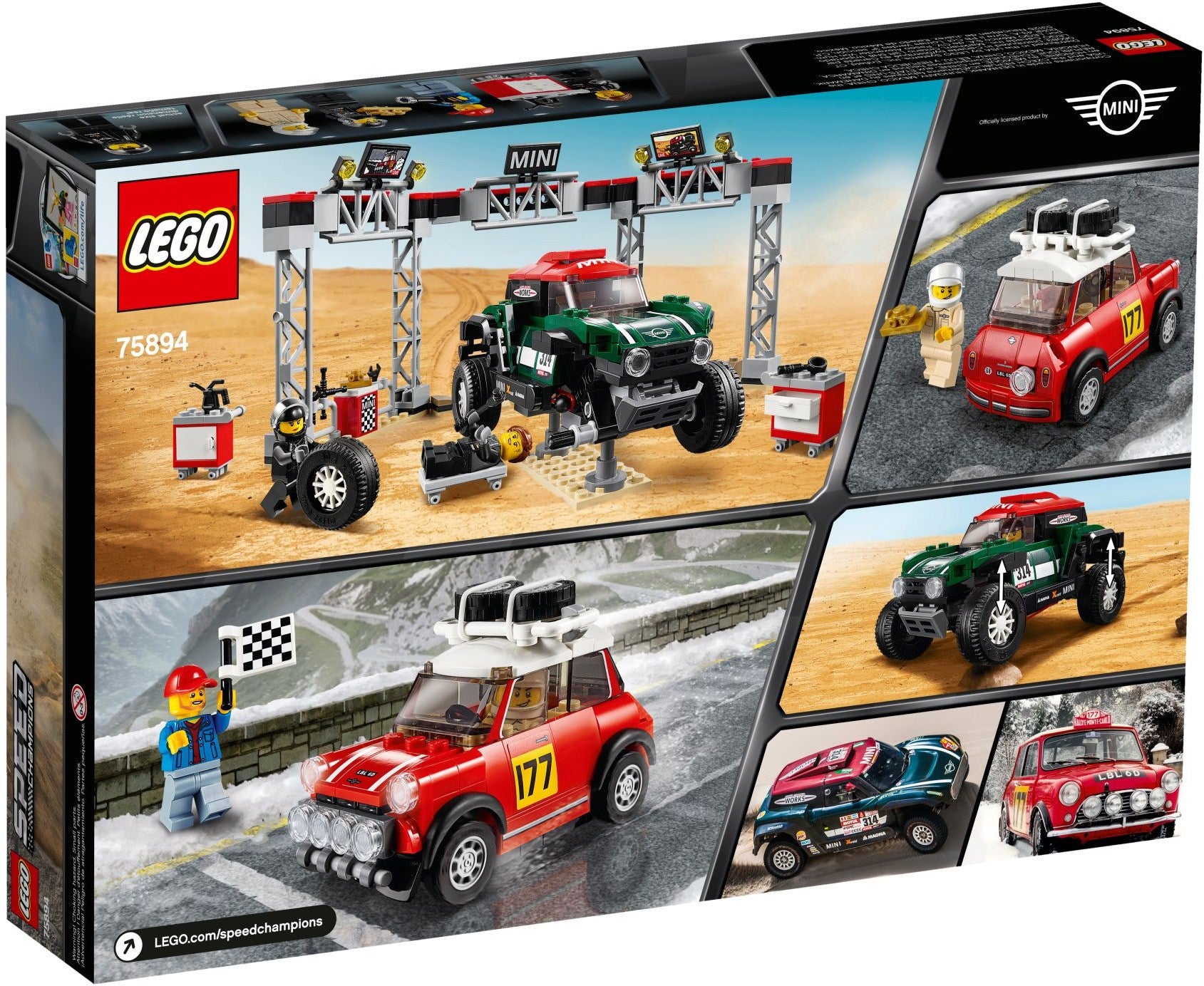 LEGO Speed Champions Rallyeauto 1967 Mini Cooper S und Buggy 2018 75894