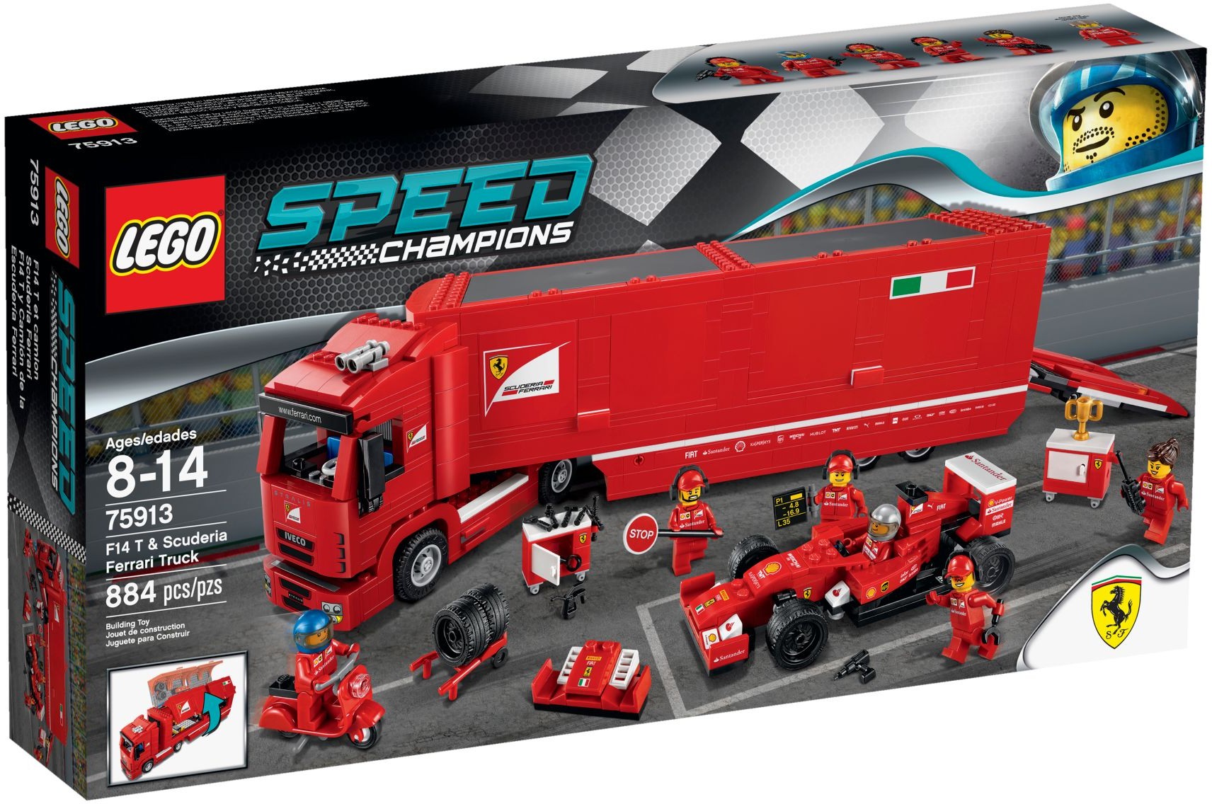 LEGO Speed Champions F14 T & ScuderiaFerrari Truck 75913