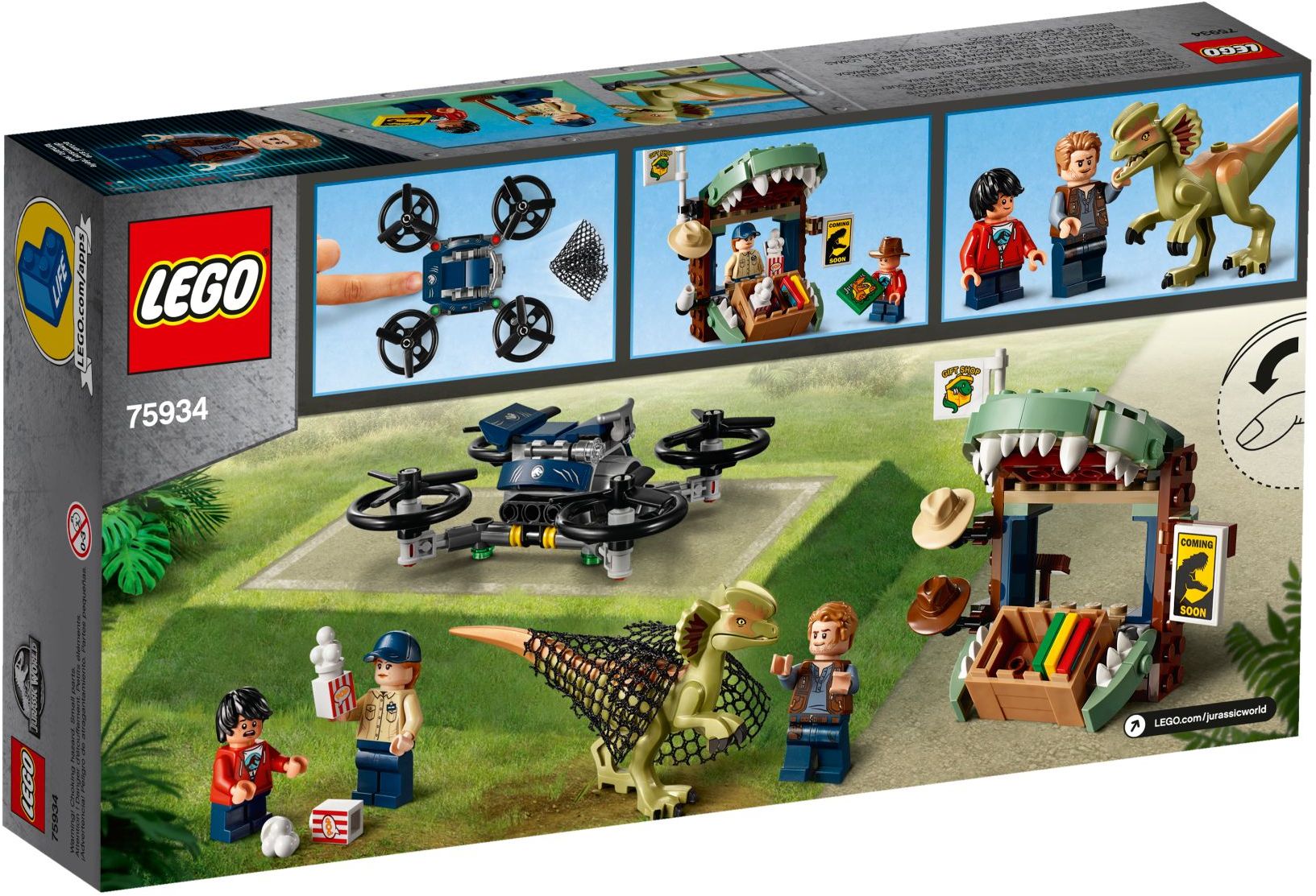 LEGO Jurassic World Diophosaurus auf der Flucht 75934