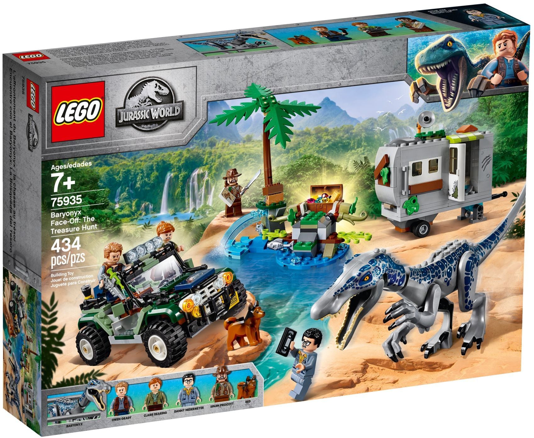 LEGO Jurassic World Baryonyxs Kräftemessen 75935
