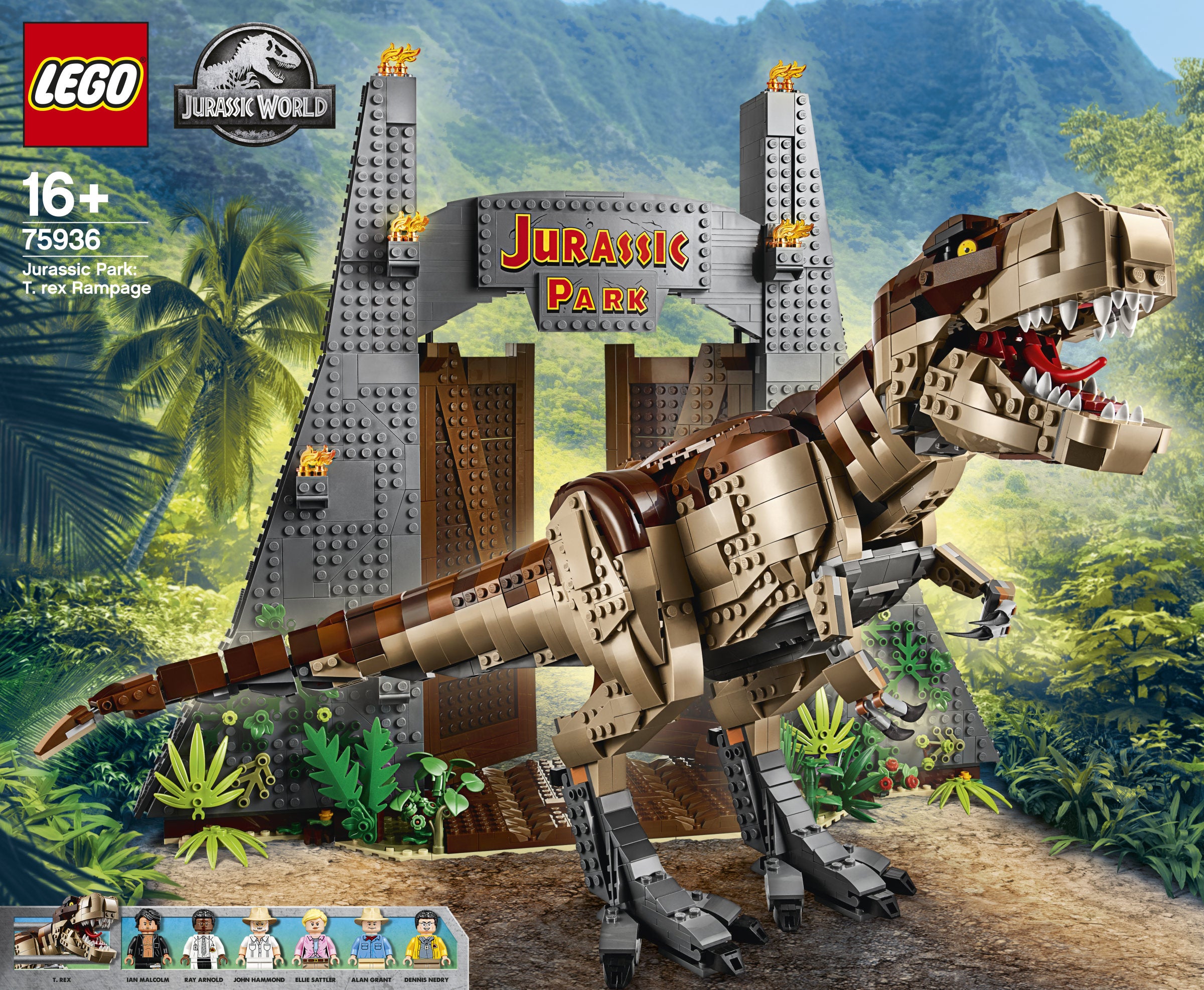 LEGO Jurassic World Jurassic Park: T. Rex' Verwüstung 75936