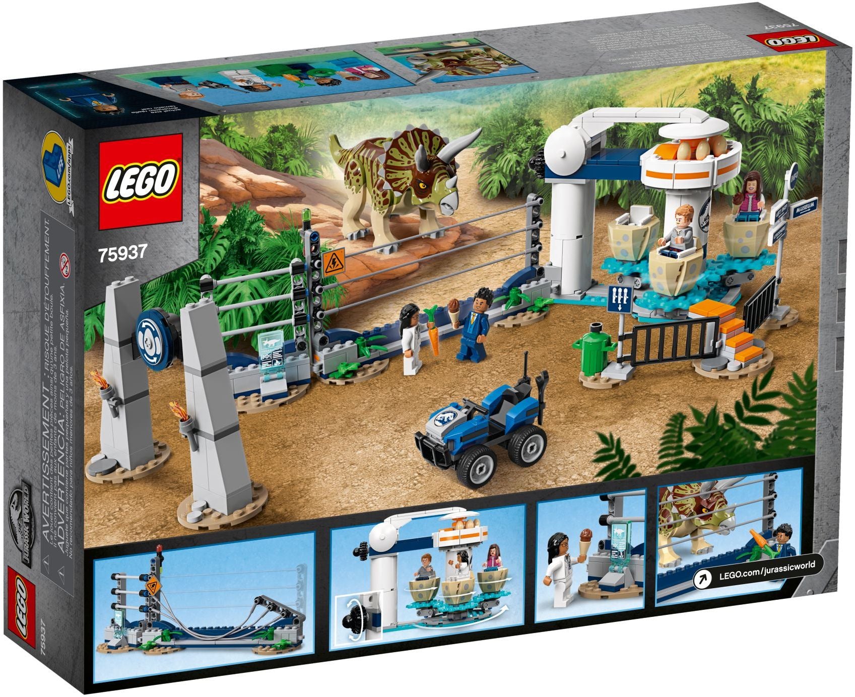 LEGO Jurassic World Triceratops-Randale 75937