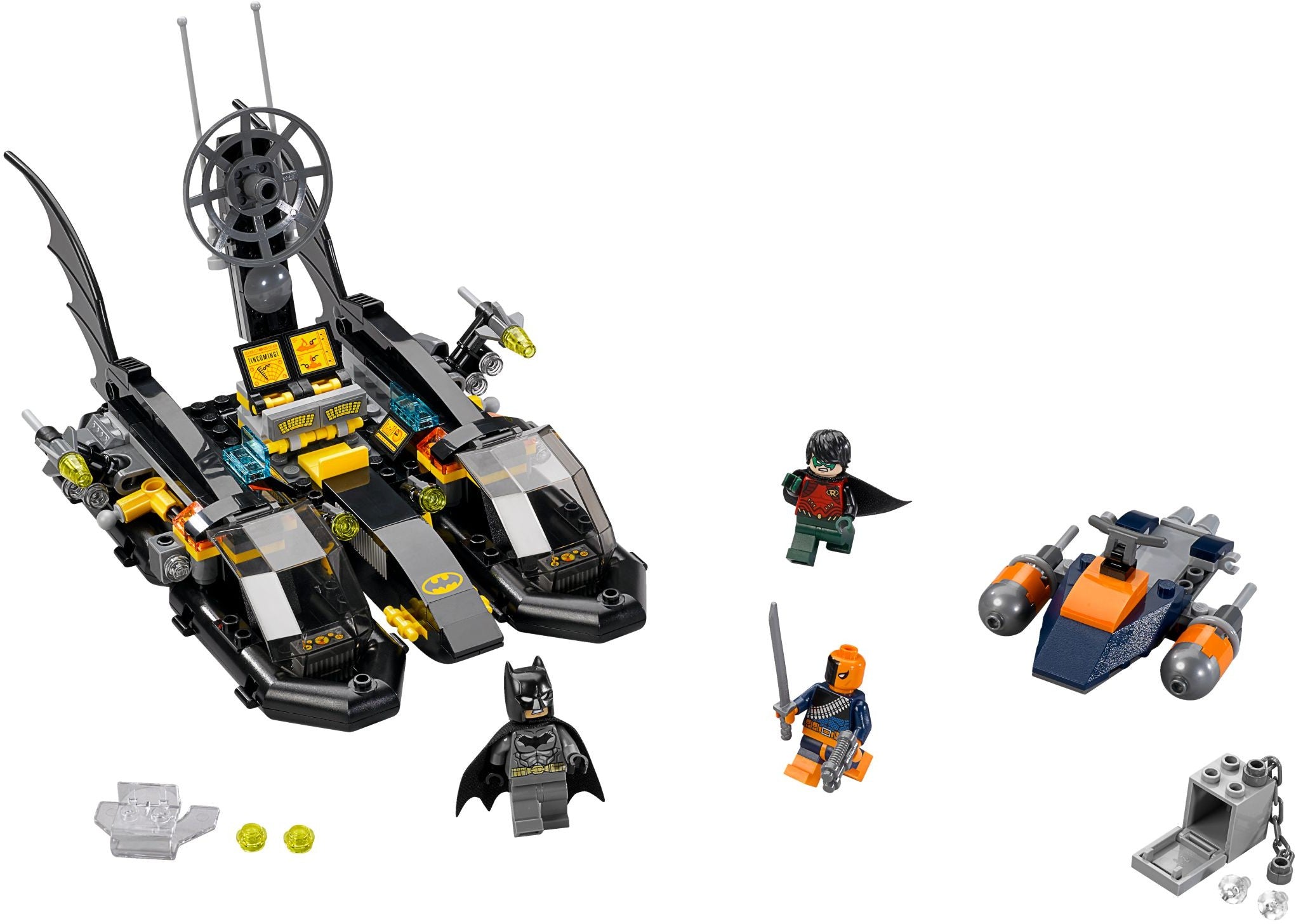 LEGO DC Comics Super Heroes Die Batboat-Verfolgungsjagd im Hafen 76034