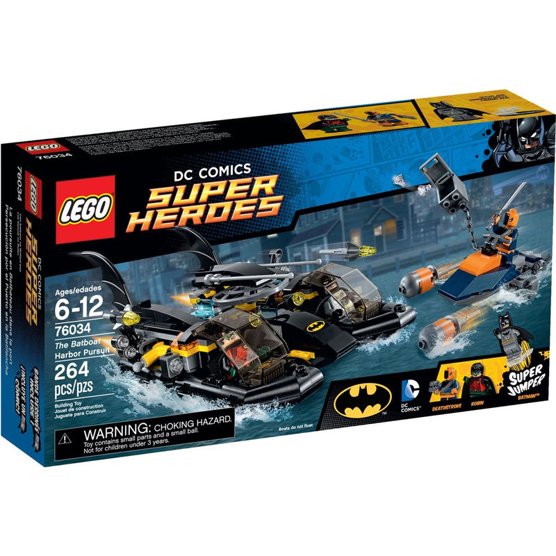 LEGO DC Comics Super Heroes Die Batboat-Verfolgungsjagd im Hafen 76034