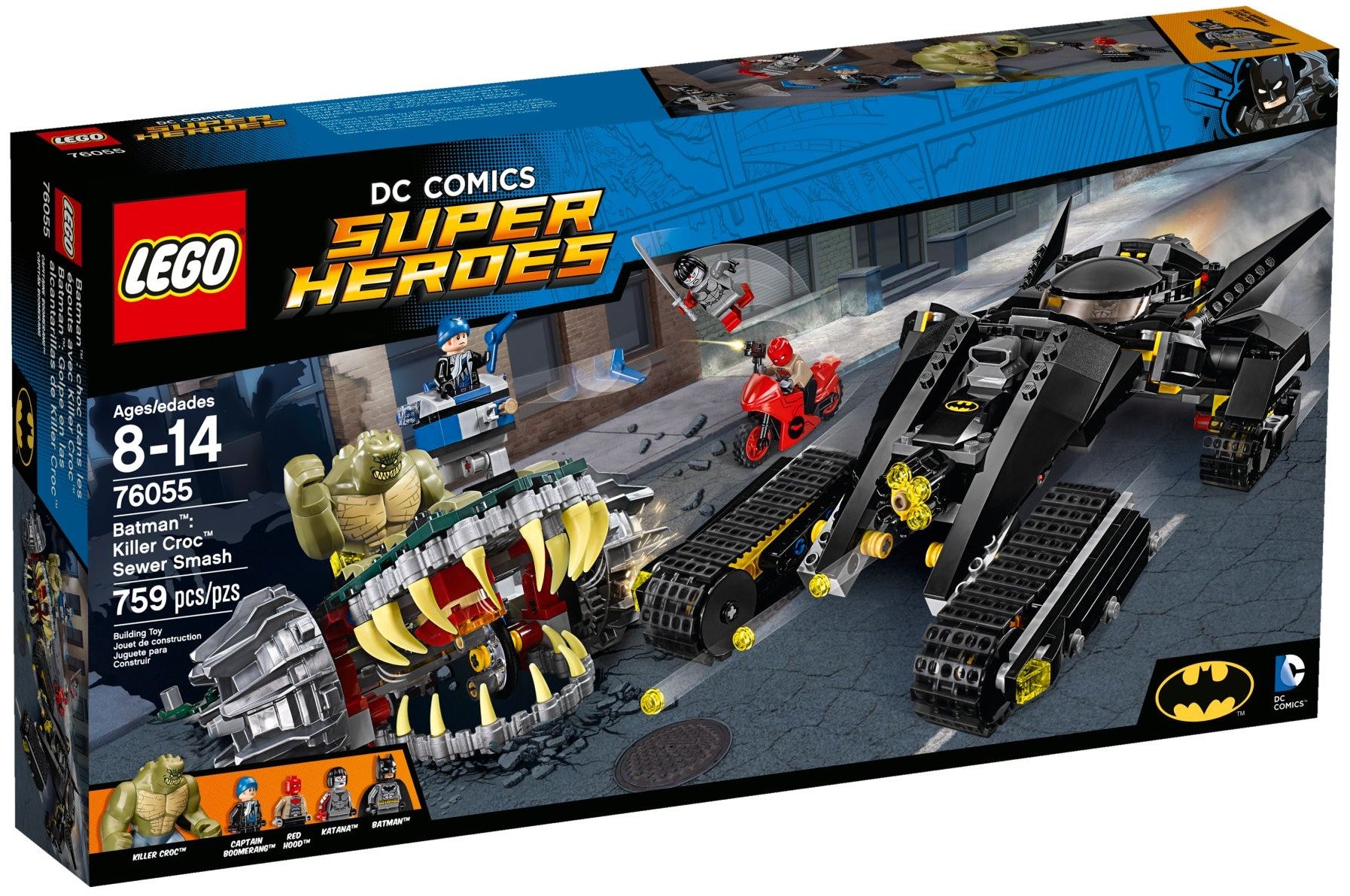 LEGO DC Comics Super Heroes Killer Croc Sewer Smash 76055
