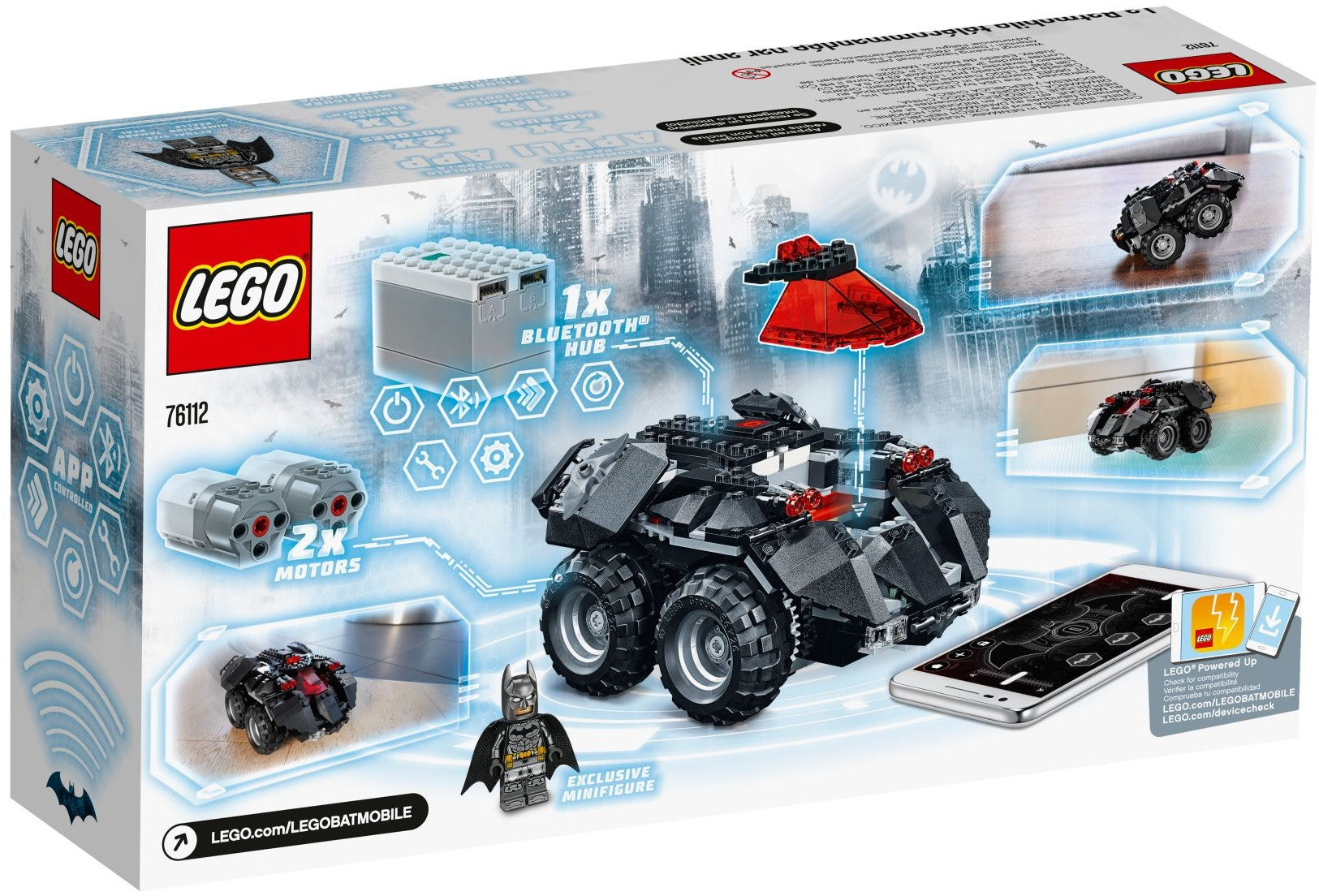 LEGO DC Comic Super Heroes APP-Gesteuertes Batmobil 76112