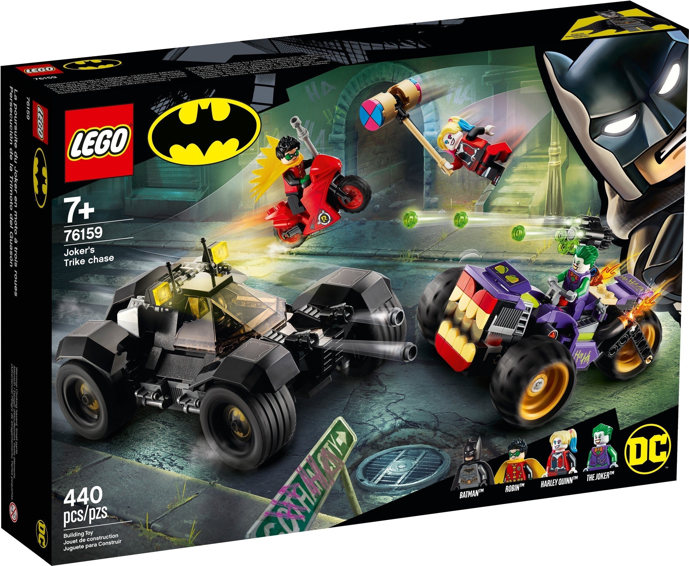 LEGO DC Comics Super Heroes Batman Jokers Trike-Verfolgungsjagd 76159