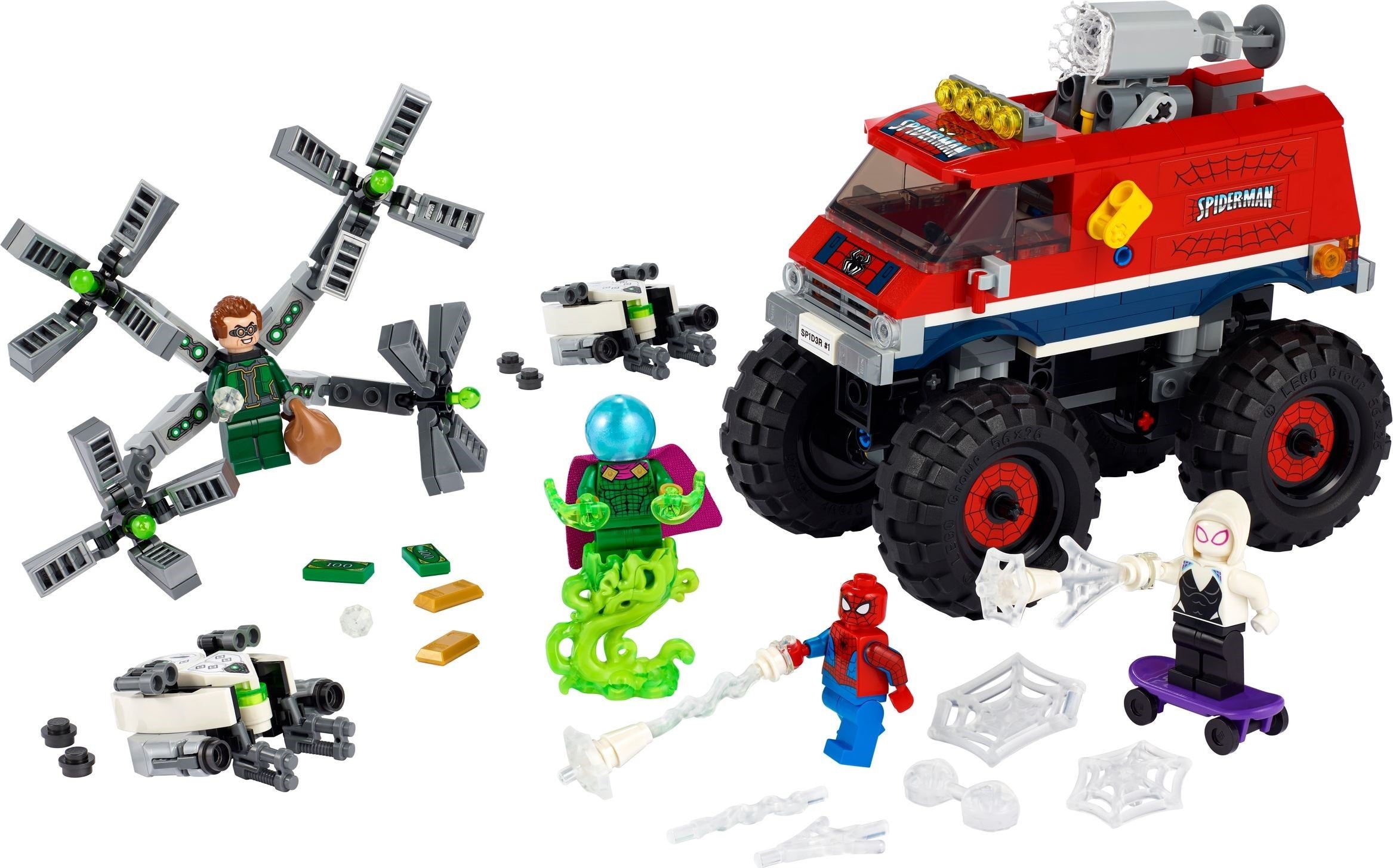<transcy>LEGO Marvel Super Heroes Le camion monstre de Spider-Man contre Mysterio 76174</transcy>