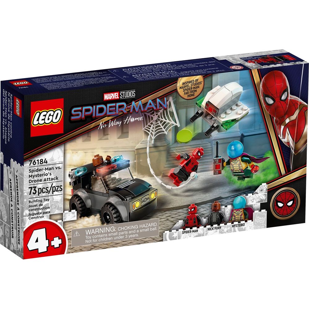 <transcy>LEGO Marvel Super Heroes Attaque de drone de Mysterio sur Spider-Man 76184</transcy>