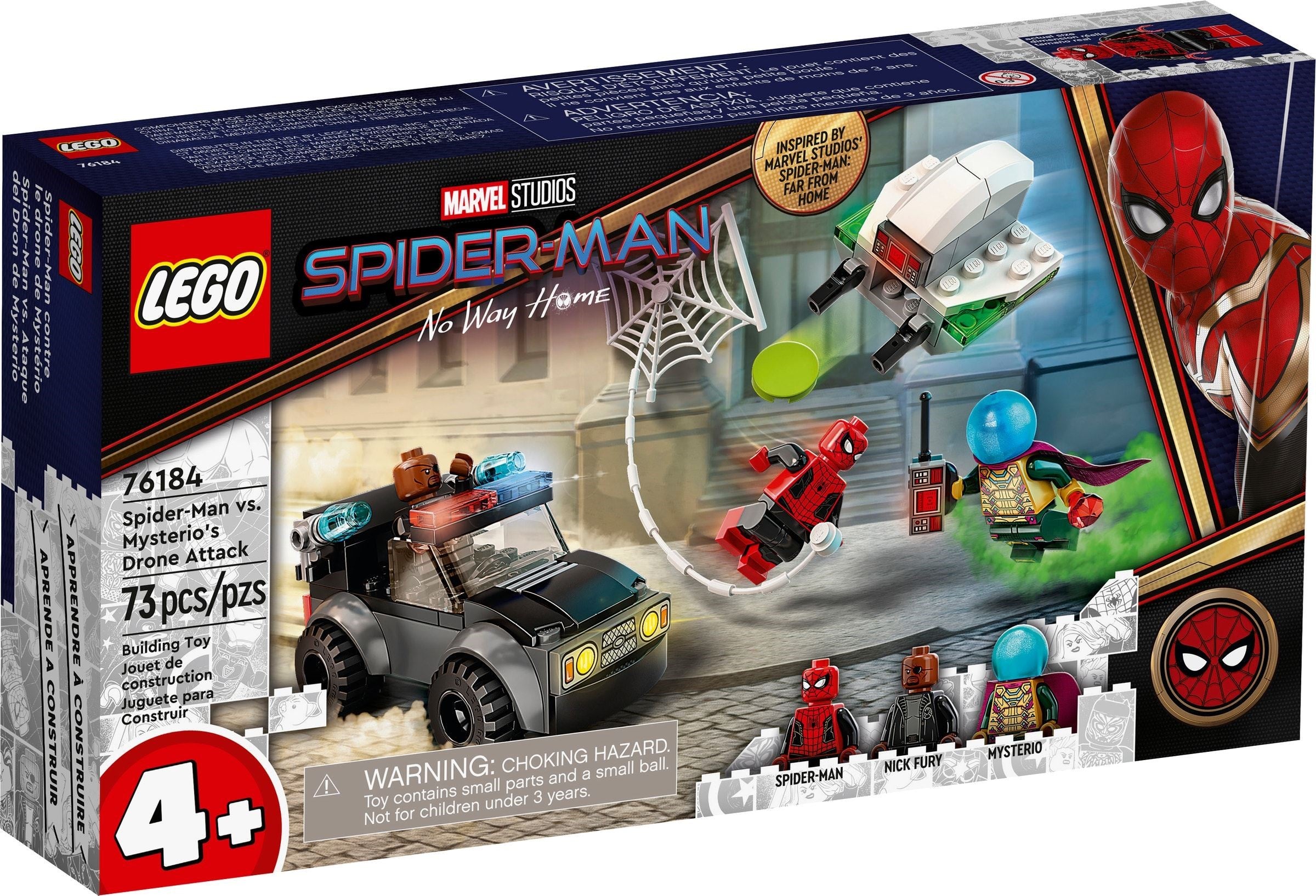 <transcy>LEGO Marvel Super Heroes Attaque de drone de Mysterio sur Spider-Man 76184</transcy>