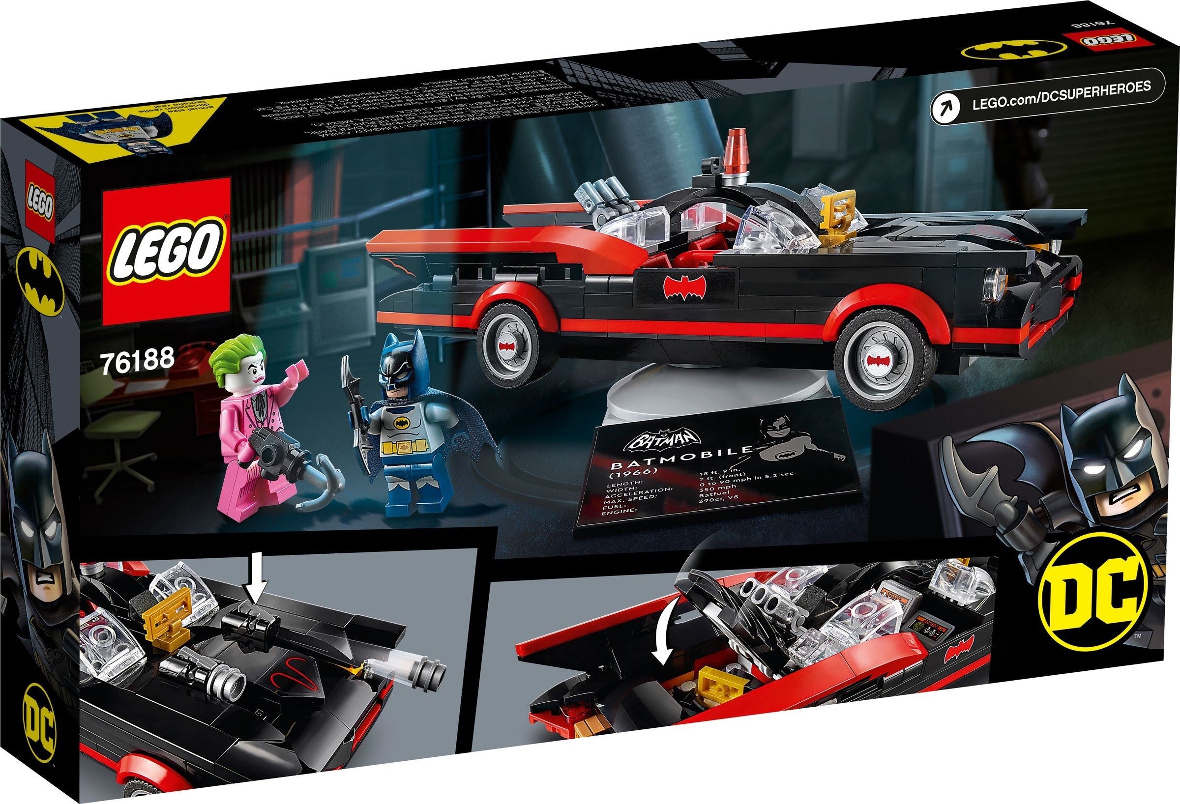LEGO DC Comics Super Heroes Batman Batmobile aus dem TV-Klassiker Batman 76188