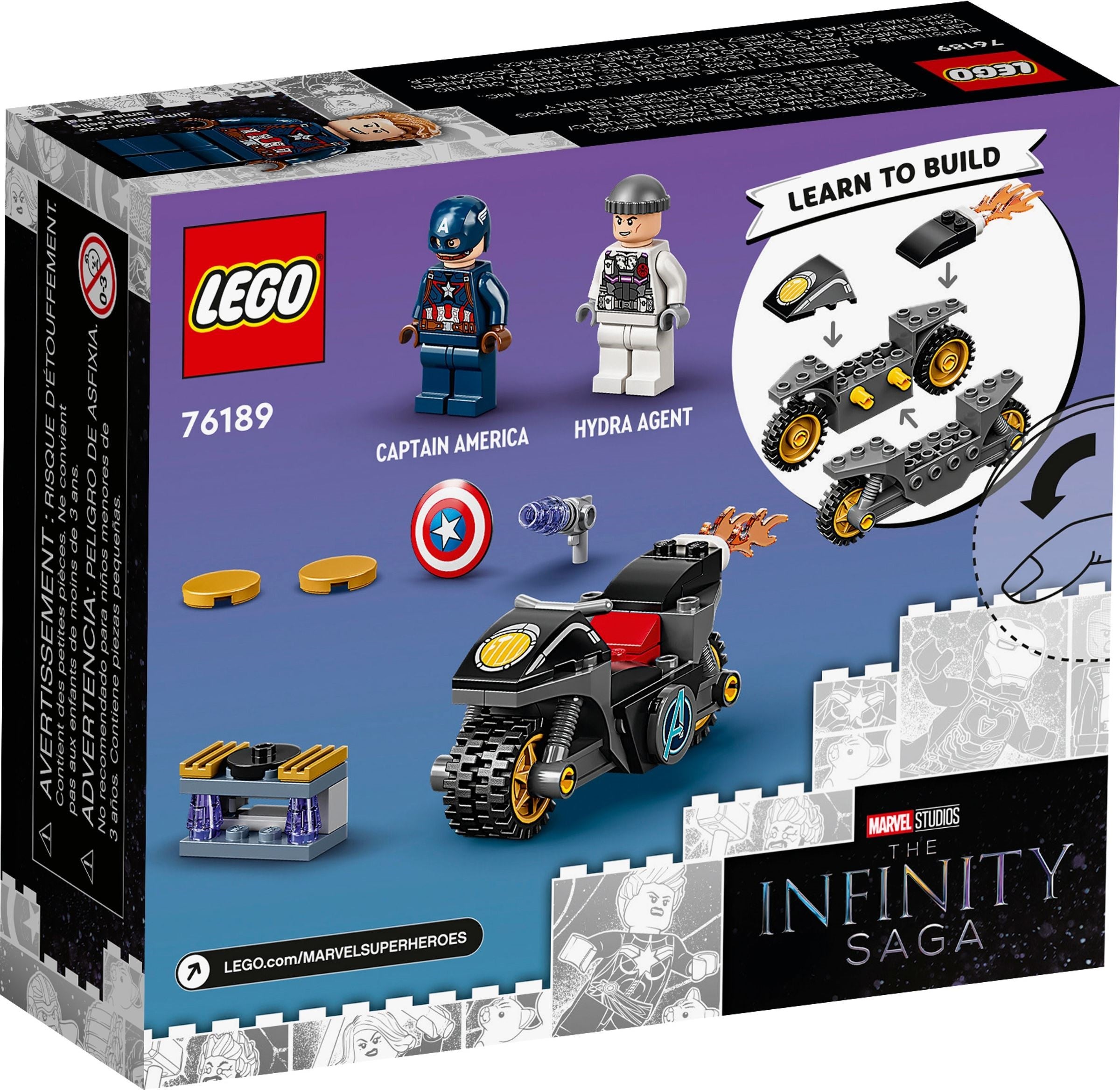 LEGO Marvel Super Heroes Duell zwischen Captain America und Hydra 76189