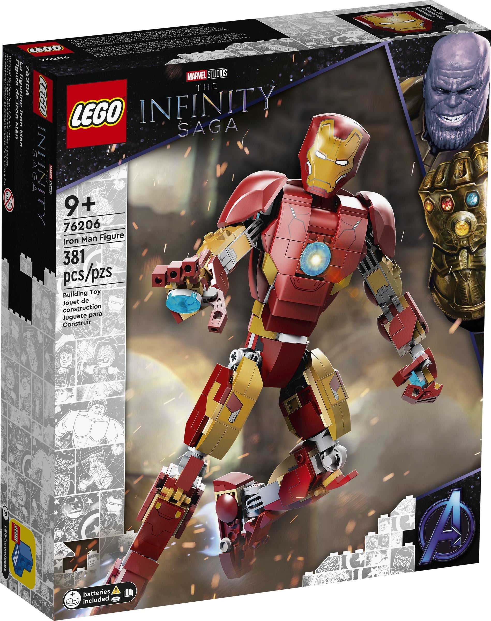 LEGO Marvel Iron Man Figur 76206
