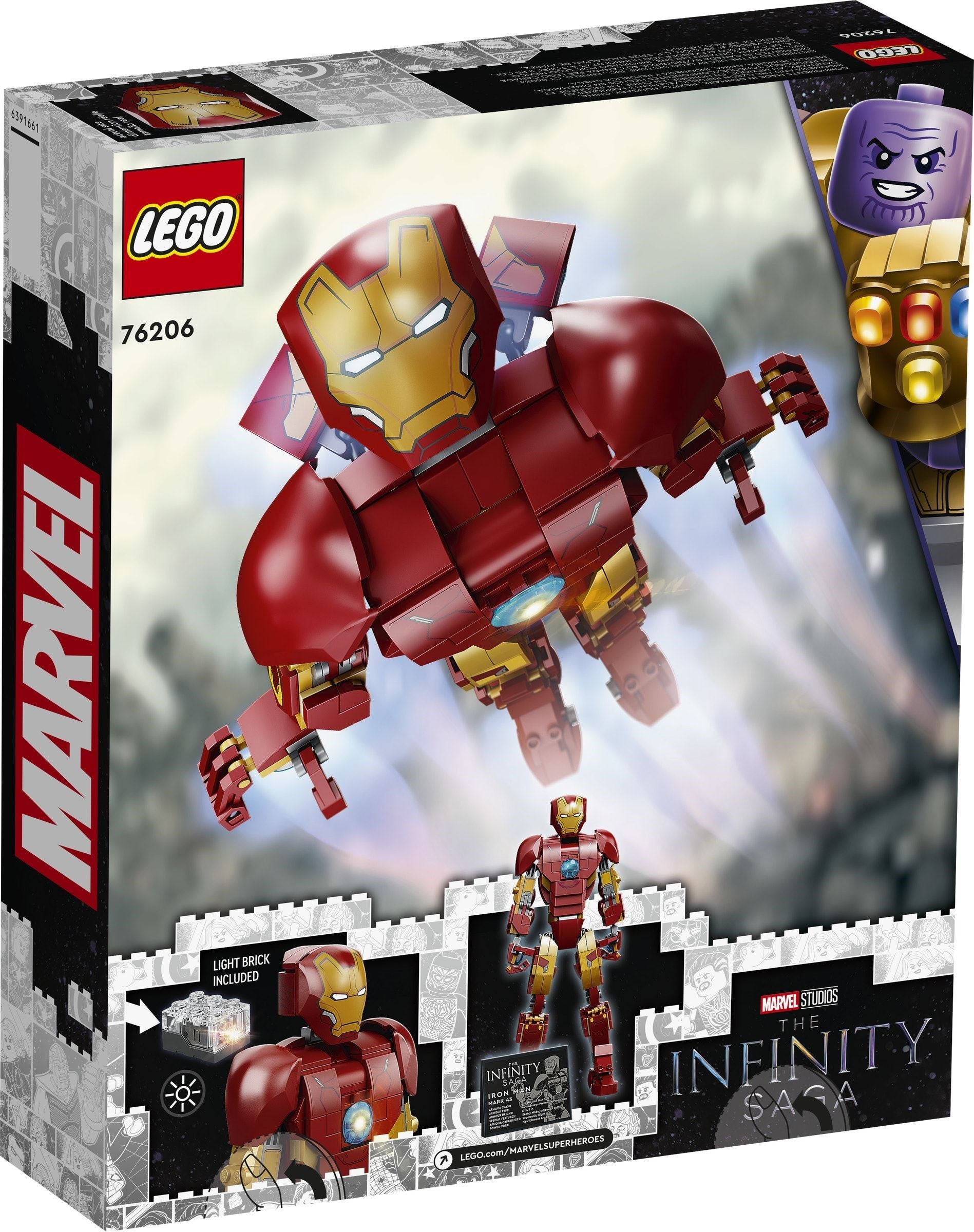LEGO Marvel Iron Man Figur 76206