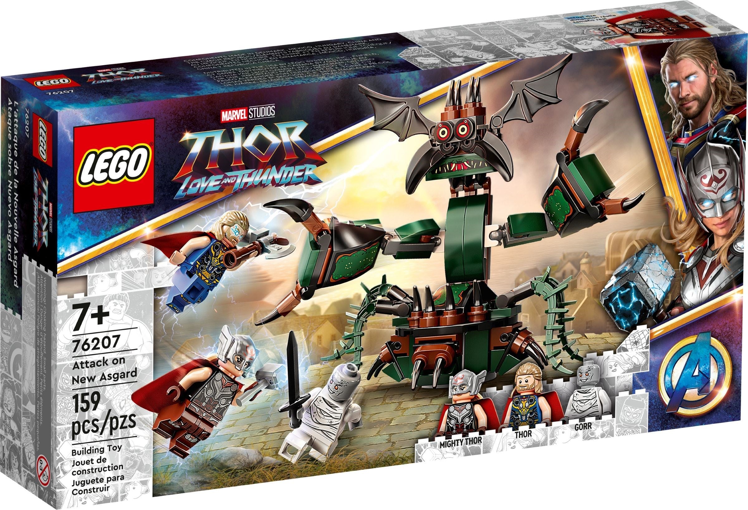 <transcy>LEGO Marvel Thor : Love and Thunder - L'attaque de New Asgard 76207</transcy>