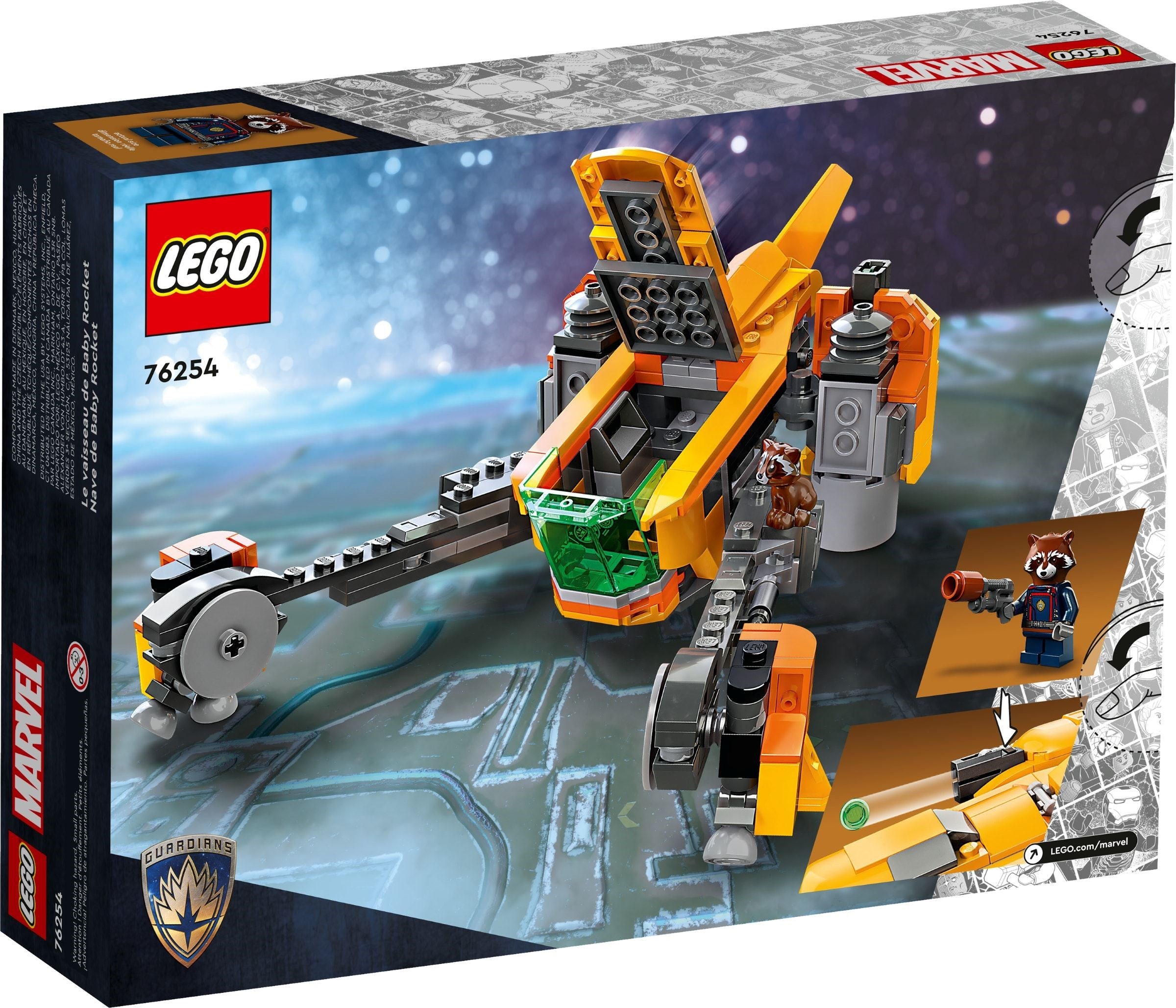 LEGO Marvel Super Heroes Baby Rockets Schiff 76254