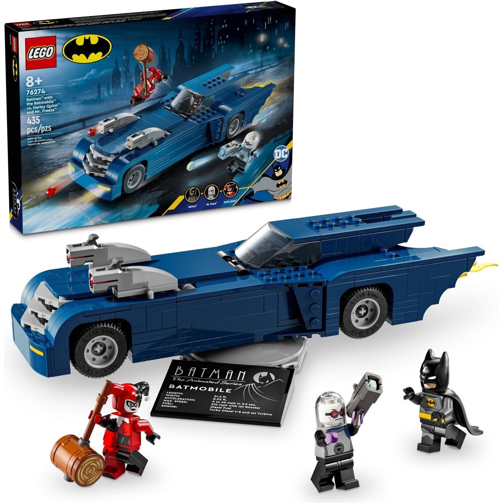 LEGO DC Universe Super Heroes Batman im Batmobil vs. Harley Quinn und Mr. Freeze 76274