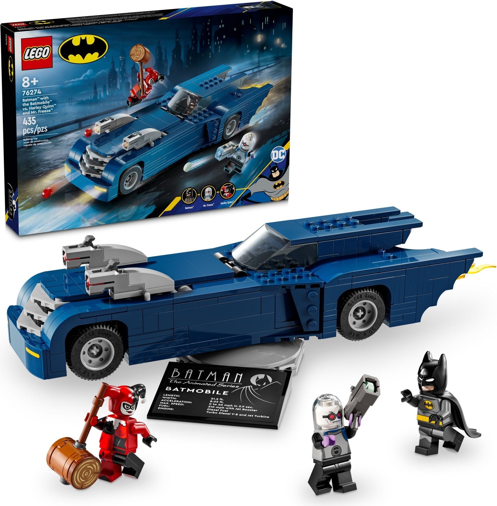 LEGO DC Universe Super Heroes Batman im Batmobil vs. Harley Quinn und Mr. Freeze 76274
