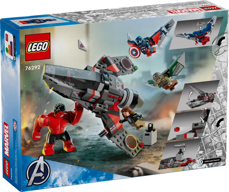 LEGO Marvel Showdown zwischen Captain America und Red Hulk 76292