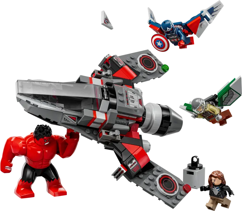 LEGO Marvel Showdown zwischen Captain America und Red Hulk 76292