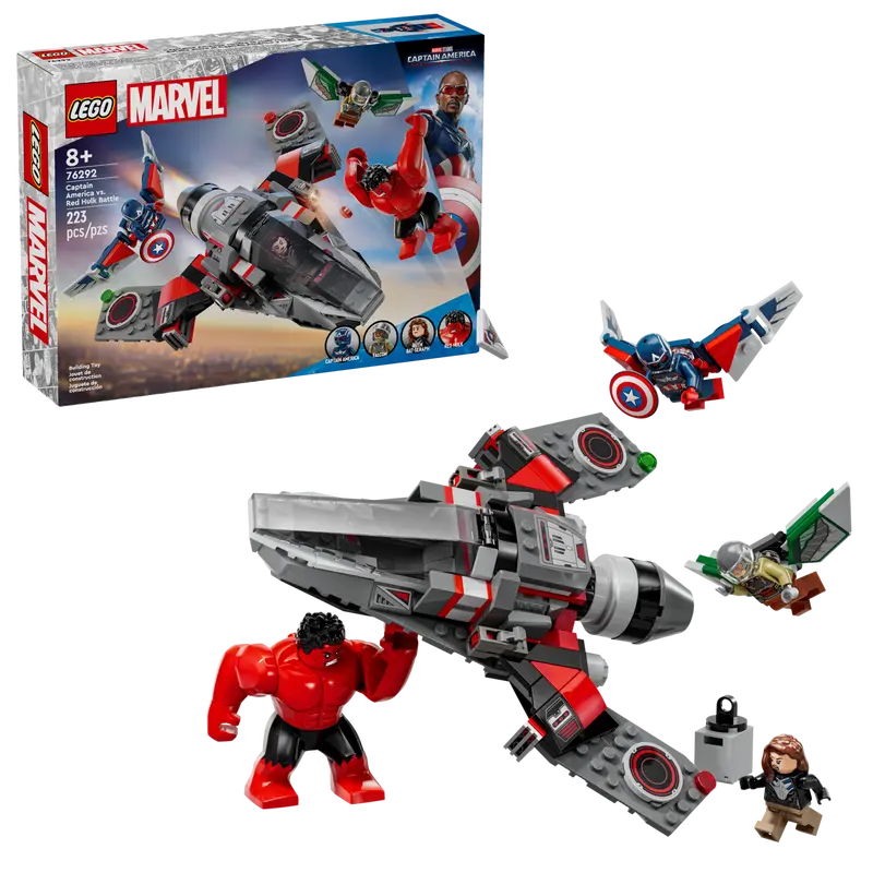 LEGO Marvel Showdown zwischen Captain America und Red Hulk 76292