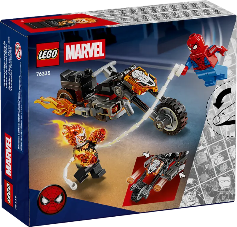 LEGO Marvel Spider-Man vs. Ghost Rider auf seinem Motorrad 76335
