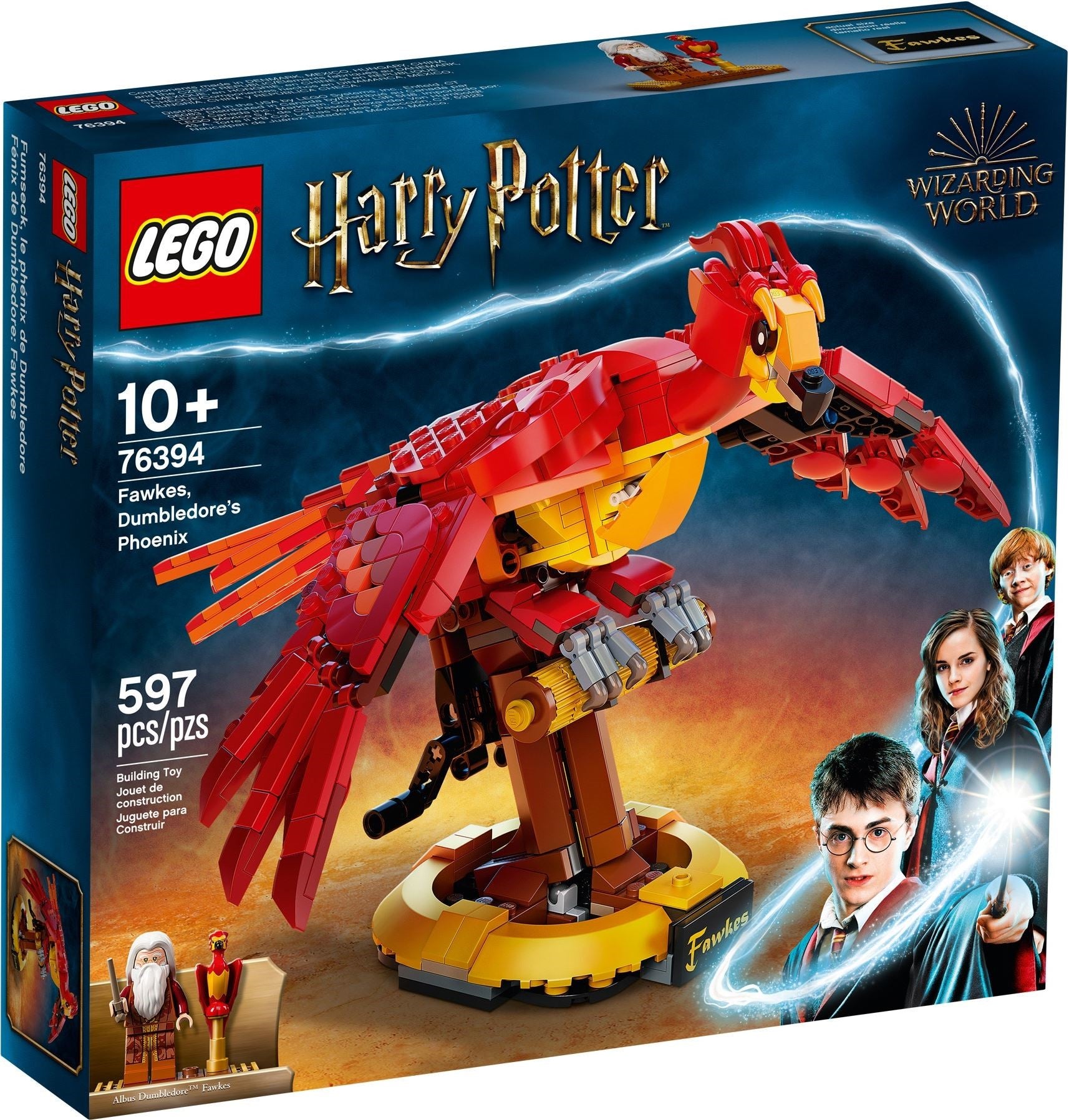 LEGO Harry Potter Fawkes Le Phénix de Dumbledore 76394