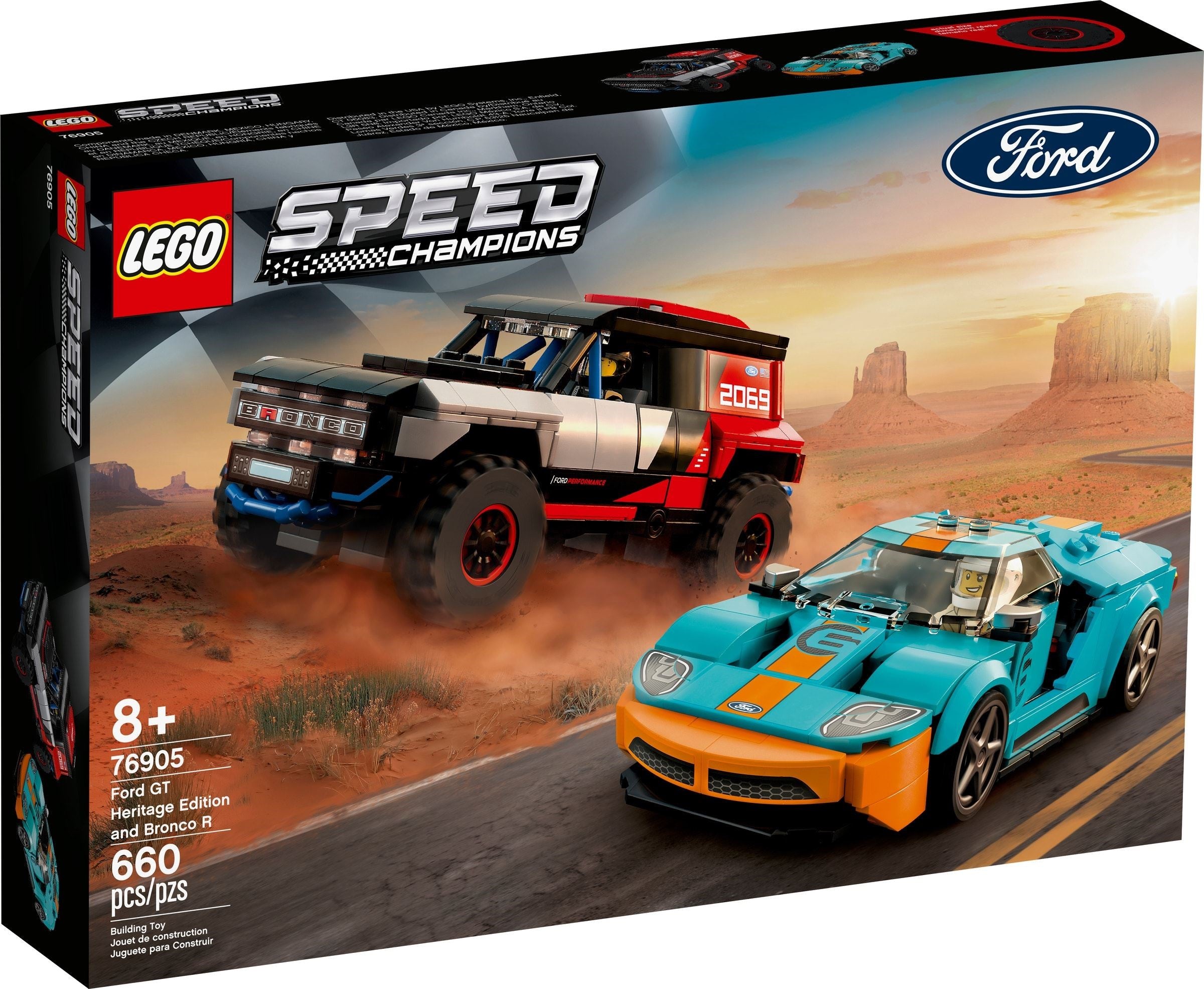 LEGO Speed Champions Ford GT Heritage Edition und Bronco R 76905