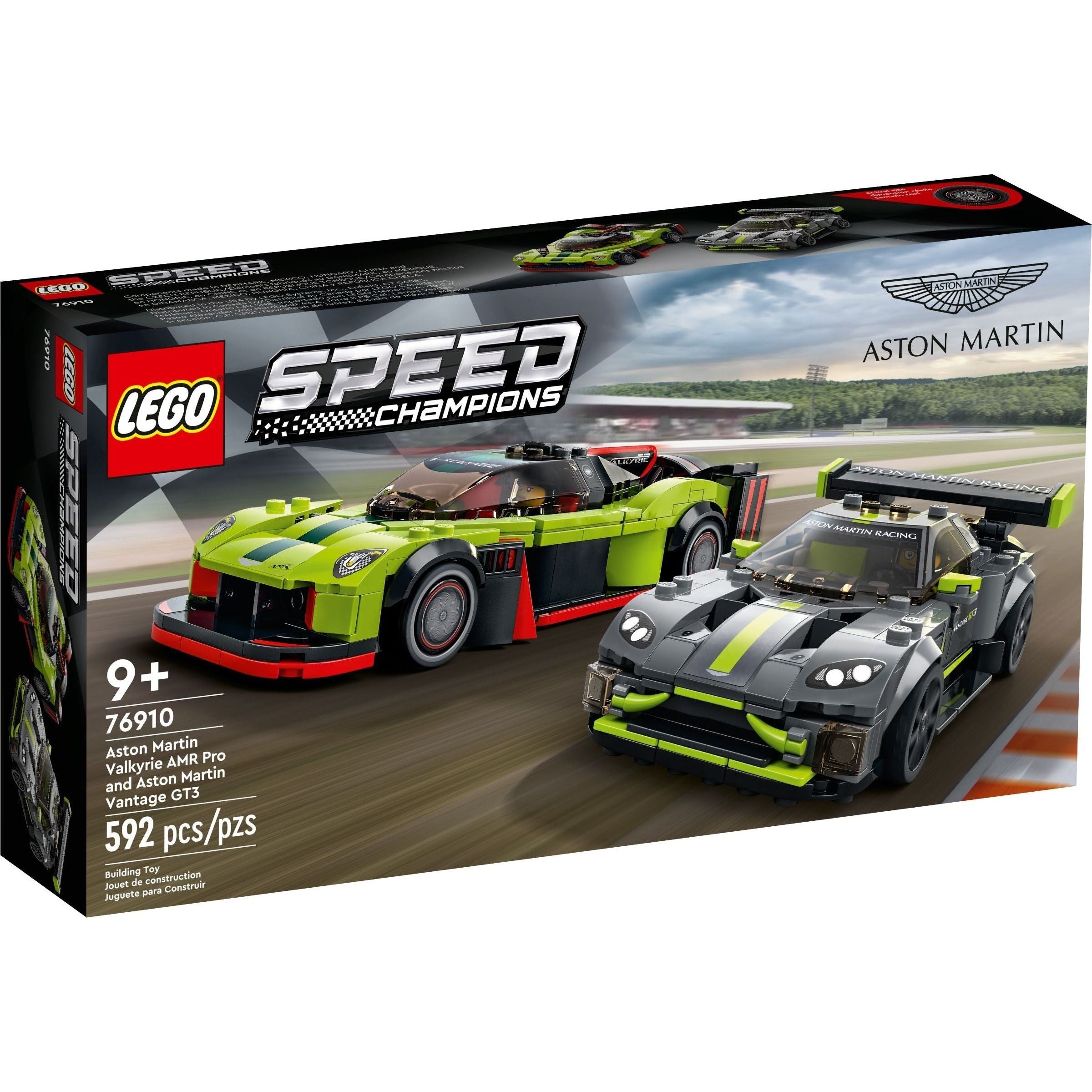 <transcy>LEGO Speed Champions Aston Martin Valkyrie AMR Pro & Aston Martin Vantage GT3 76 910</transcy>