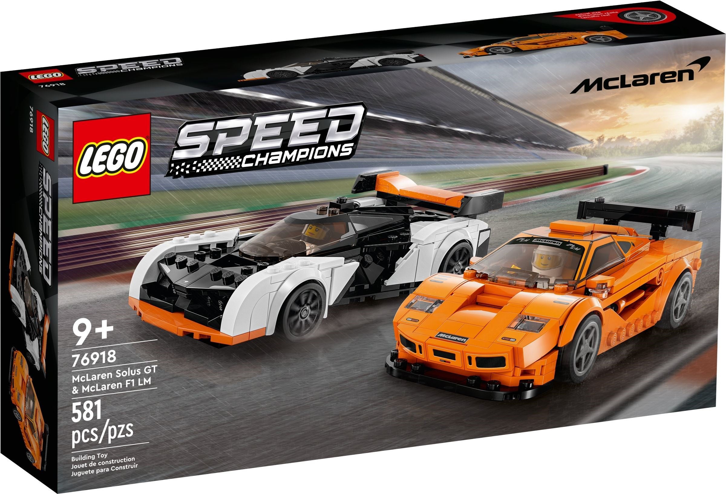 LEGO Speed Champions McLaren Solus GT & McLaren F1 LM 76918