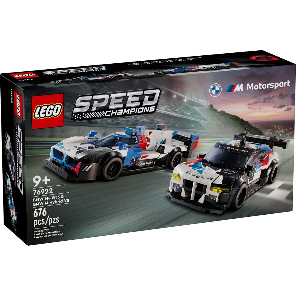 LEGO Speed Champions BMW M4 GT3 & BMW M Hybrid V8 Rennwagen 76922