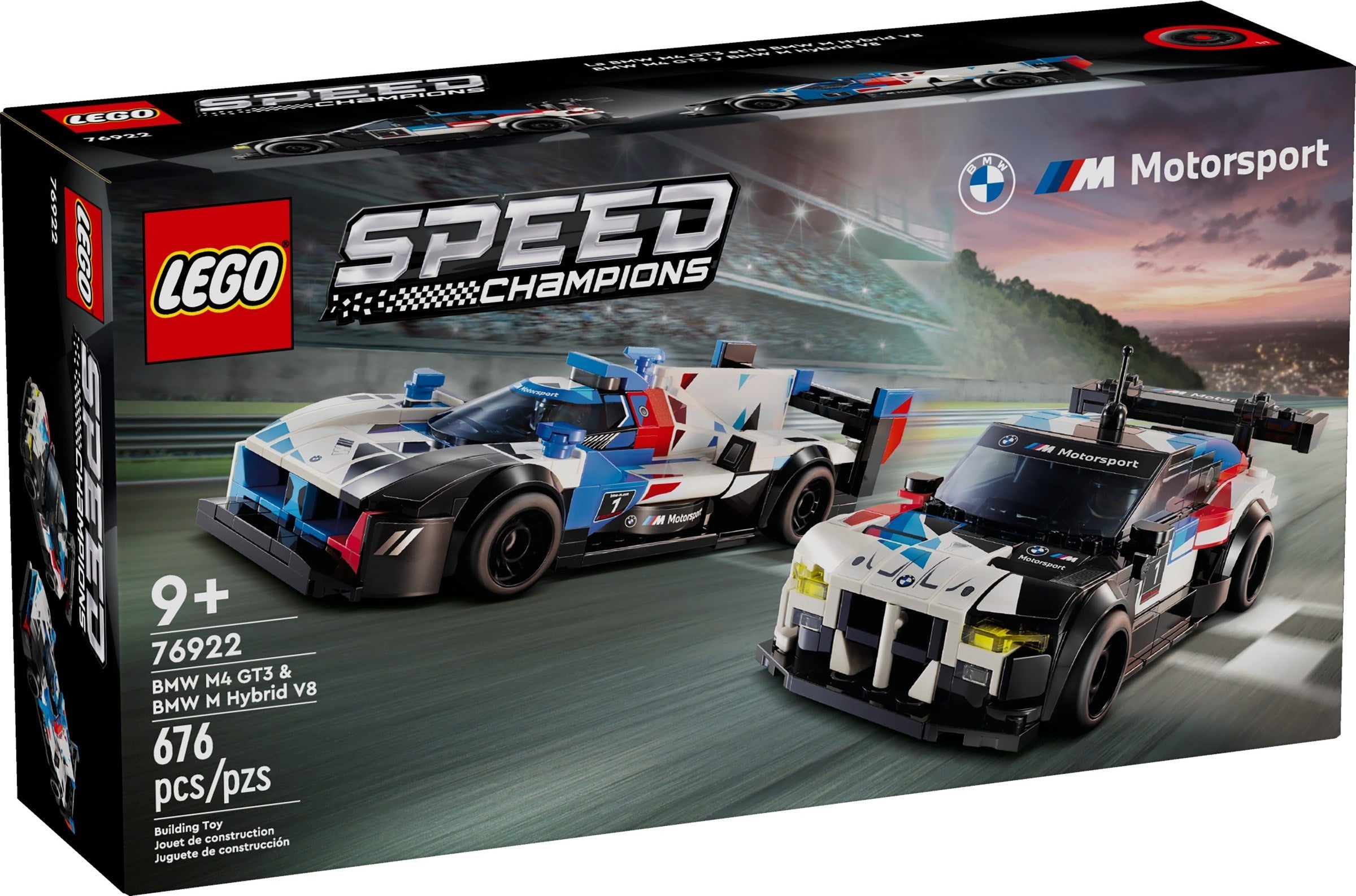 LEGO Speed Champions BMW M4 GT3 & BMW M Hybrid V8 Rennwagen 76922