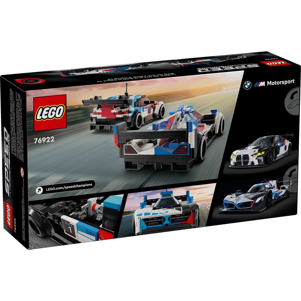 LEGO Speed Champions BMW M4 GT3 & BMW M Hybrid V8 Rennwagen 76922