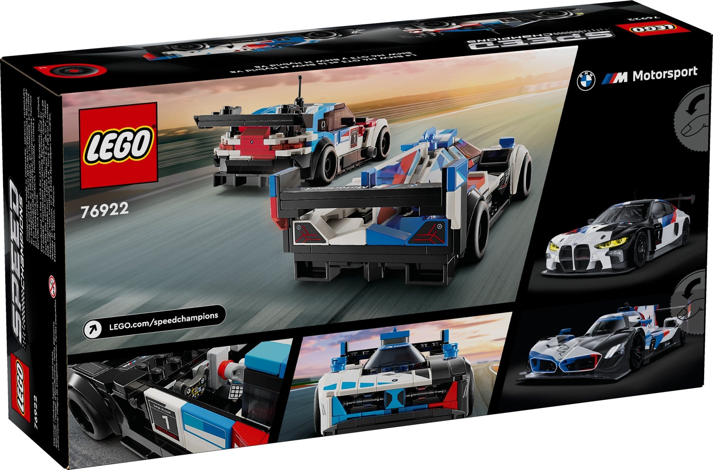 LEGO Speed Champions BMW M4 GT3 & BMW M Hybrid V8 Rennwagen 76922
