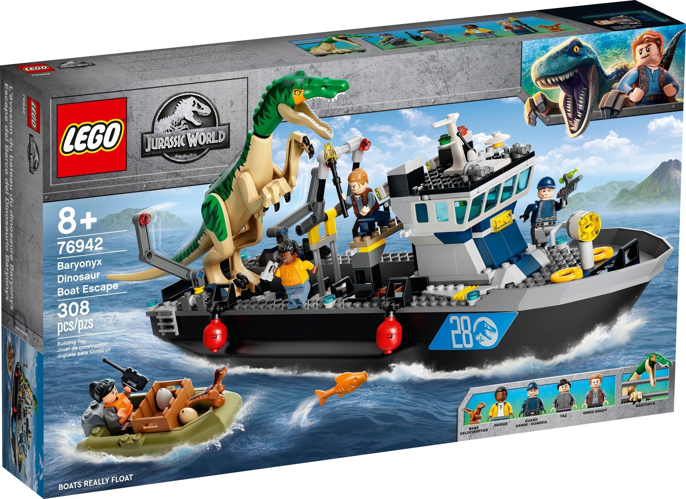 LEGO Jurassic World Flucht des Baryonyx 76942