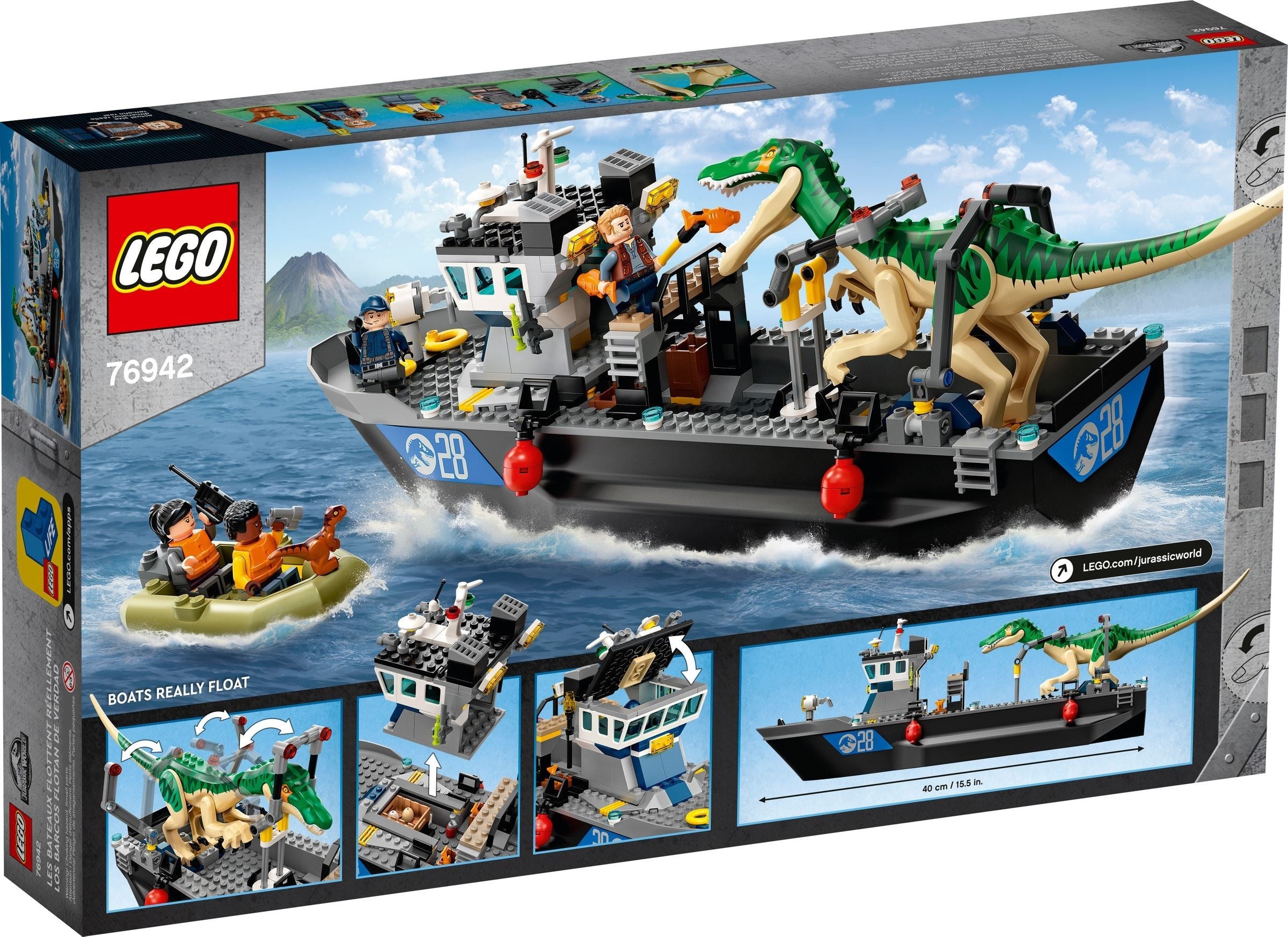 LEGO Jurassic World Flucht des Baryonyx 76942