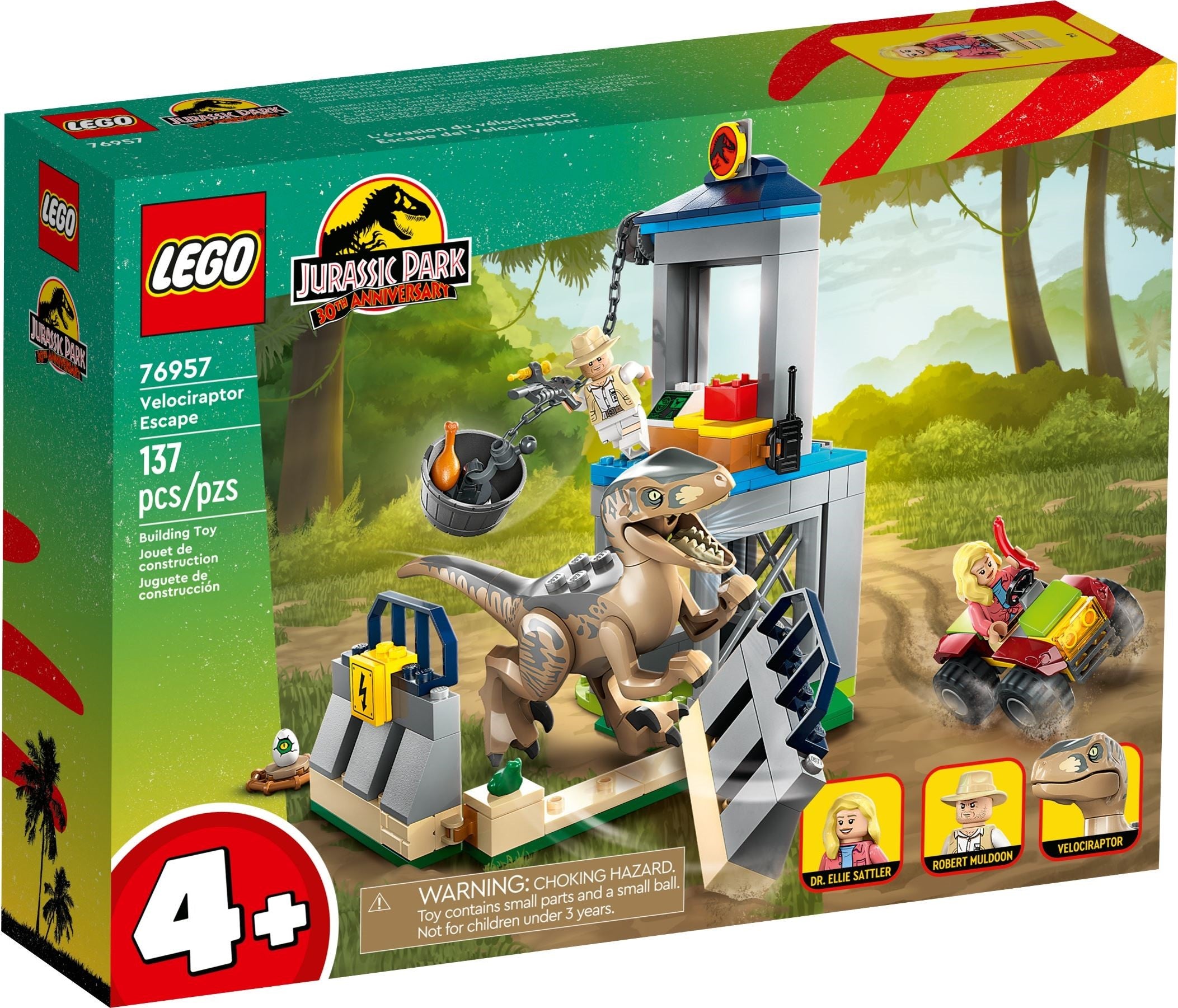 LEGO Jurassic World Flucht des Velociraptors 76957