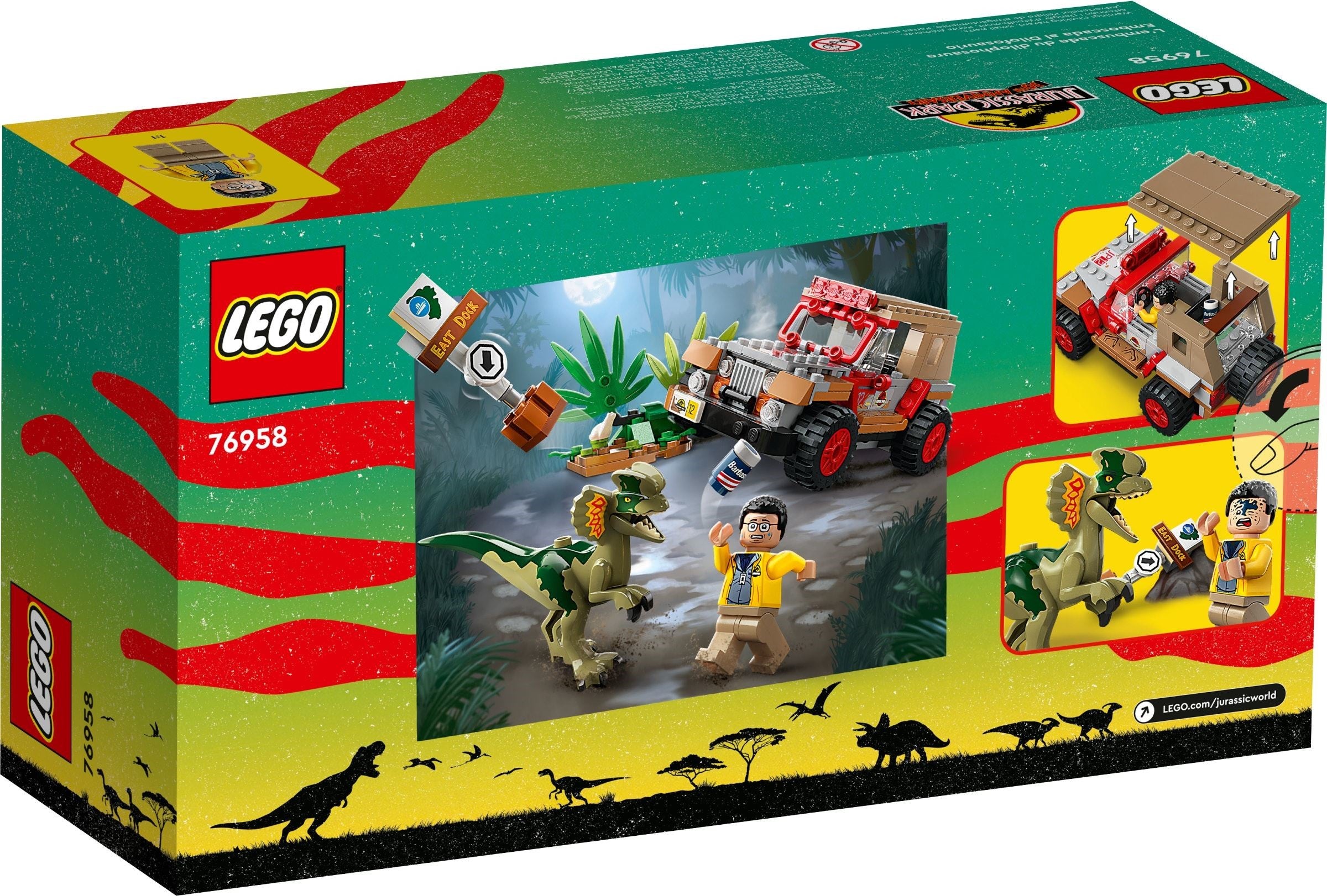 LEGO Jurassic World Hinterhalt des Dilophosaurus 76958