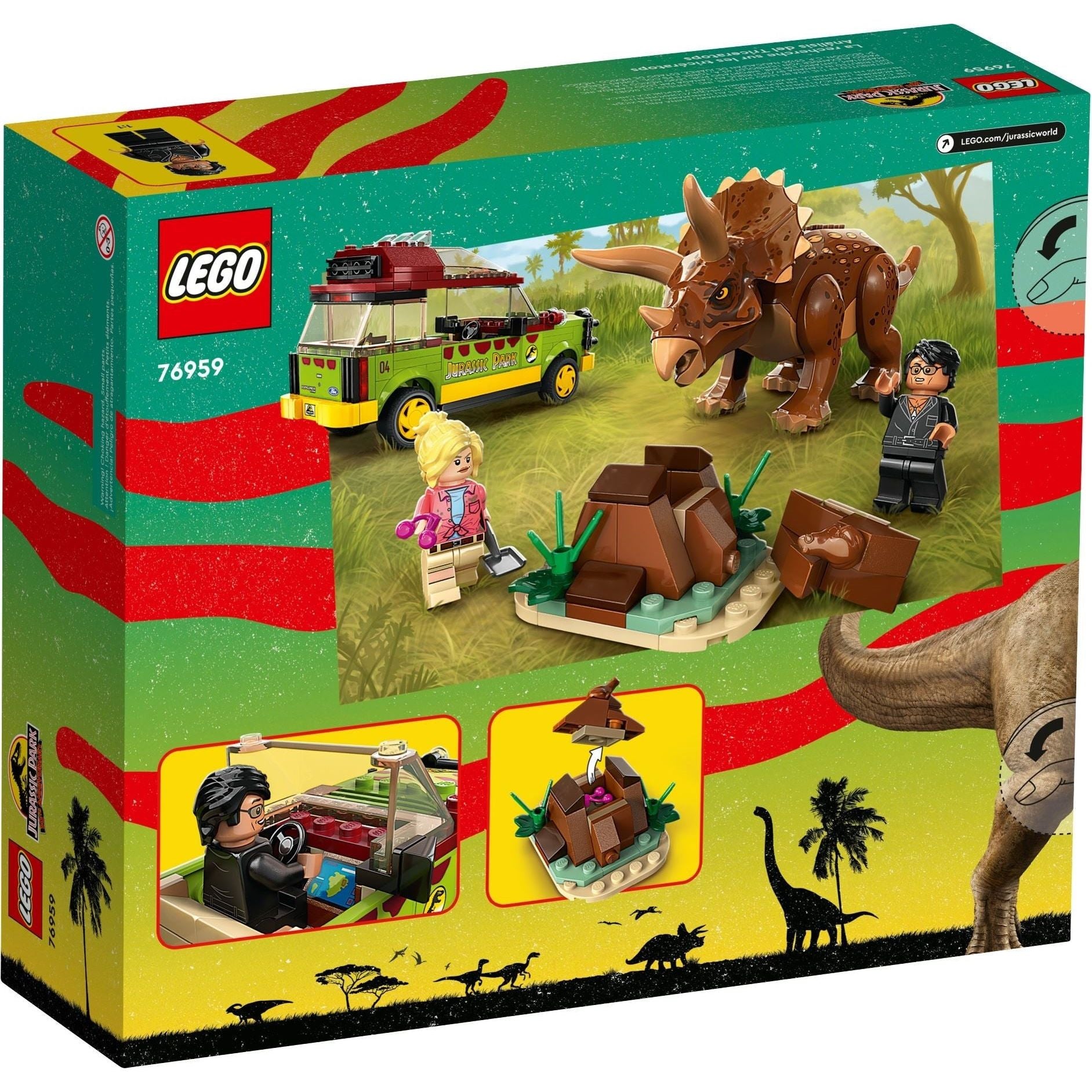 LEGO Jurassic World Triceratops-Forschung 76959