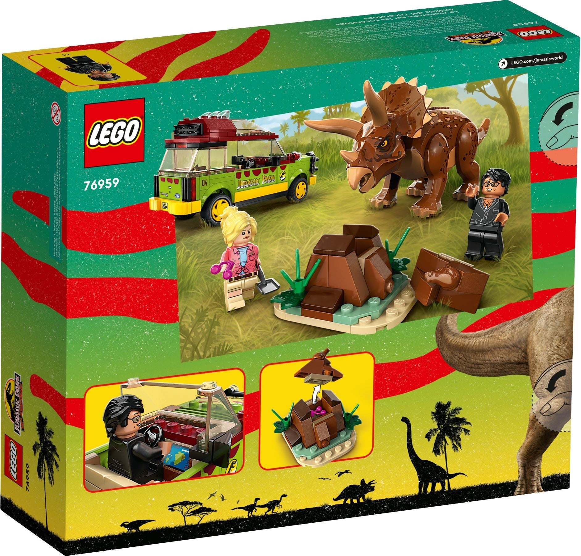 LEGO Jurassic World Triceratops-Forschung 76959
