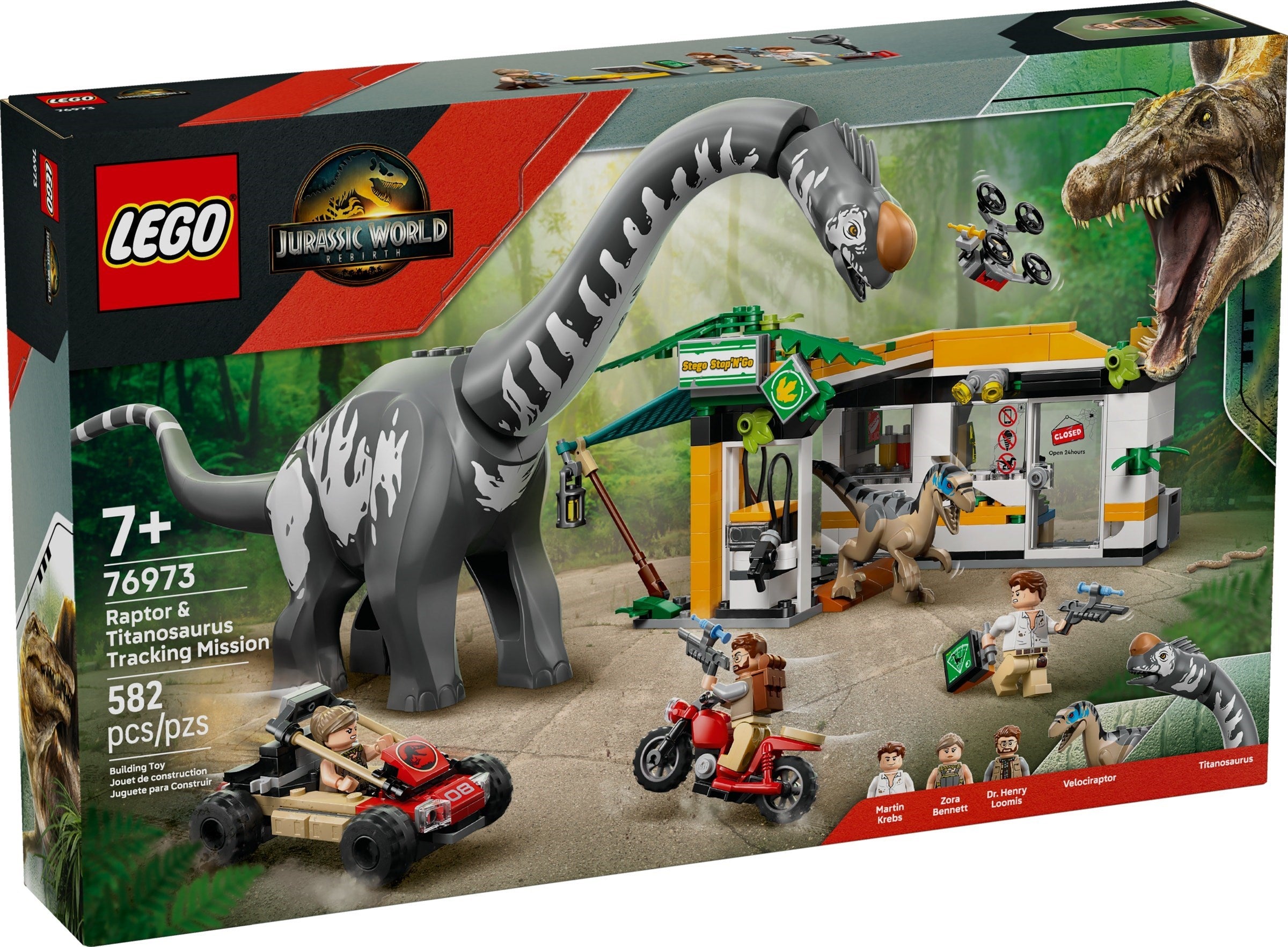 LEGO Jurassic World Raptor & Titanosaurus: Große Fährtensuche 76973