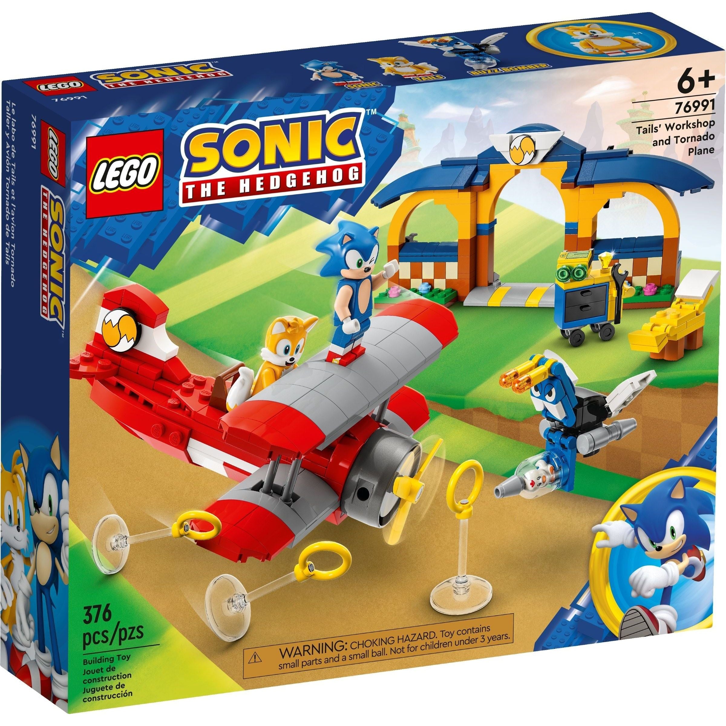 LEGO Sonic Tails‘ Tornadoflieger mit Werkstatt 76991