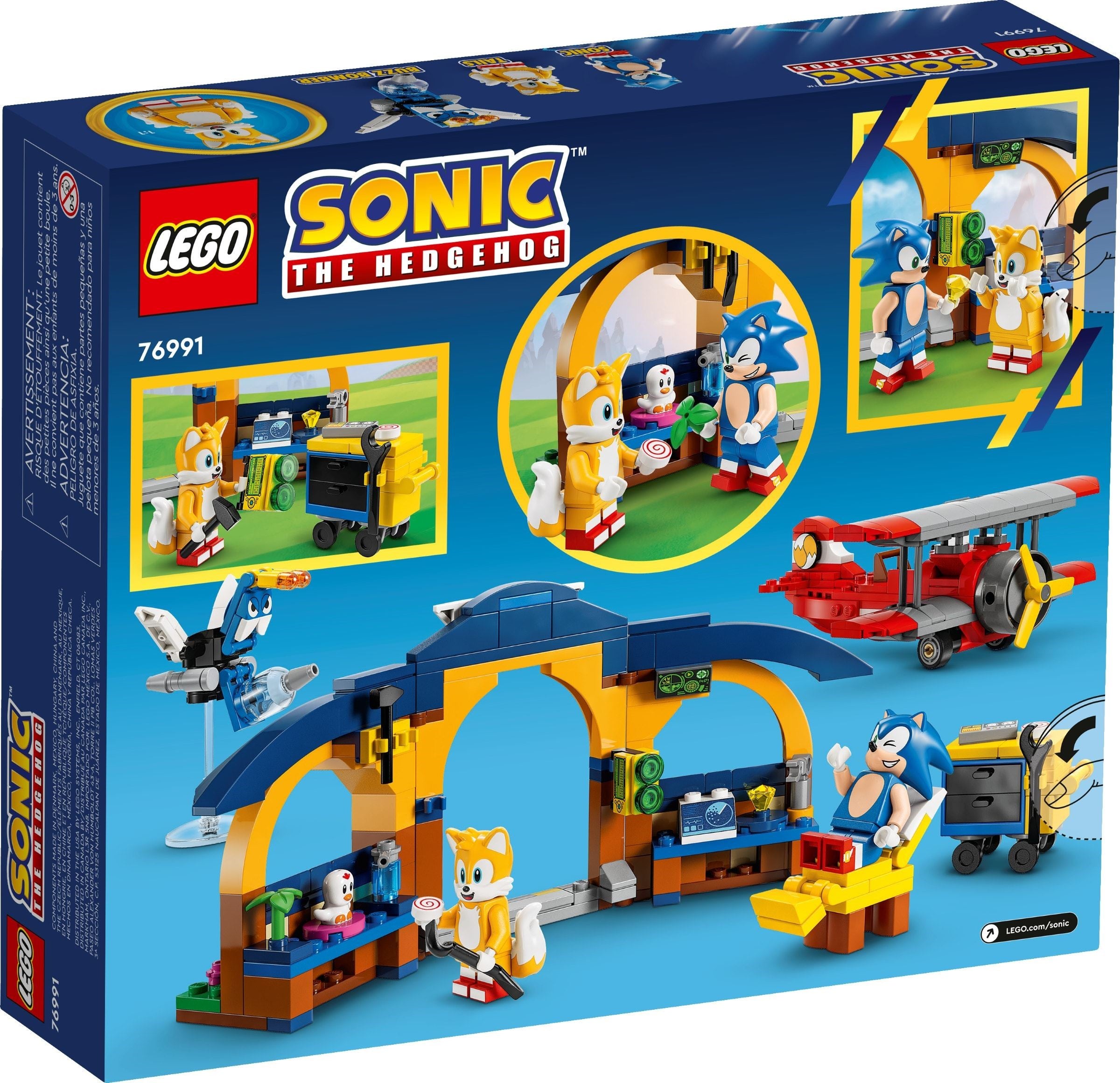 LEGO Sonic Tails‘ Tornadoflieger mit Werkstatt 76991