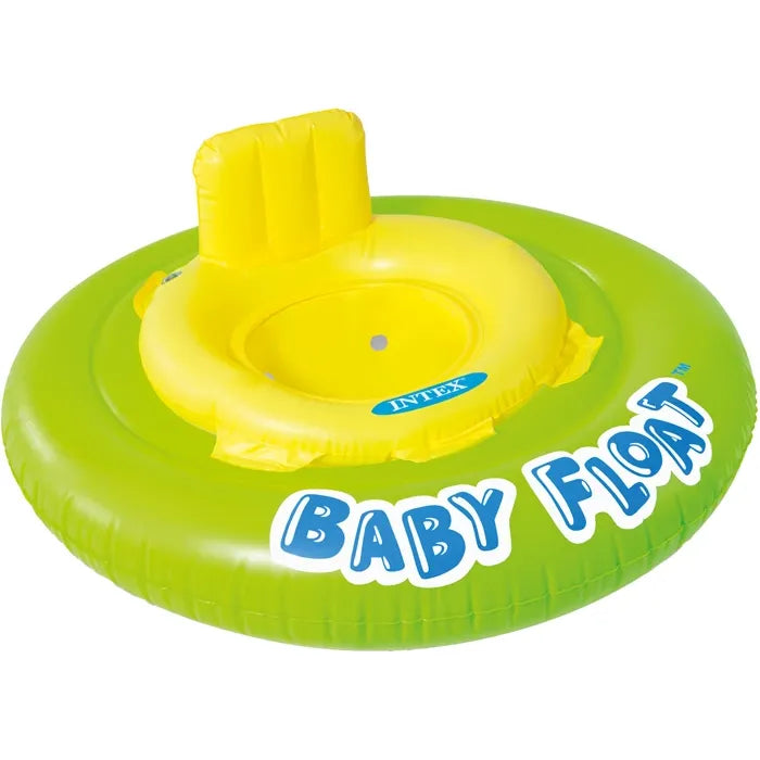 Intex Baby Float grün/gelb Ø 76 cm, aufblasbarer Baby- sicherheitsring, ab 1 Jahr