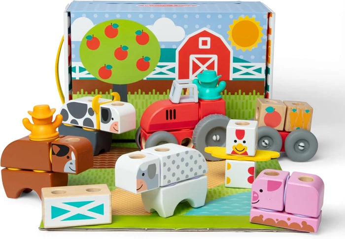 Melissa & Doug Blockables Bauernhof-Set