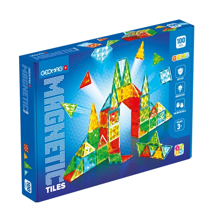 Geomag Magnetic Tiles Gems 100 Teile