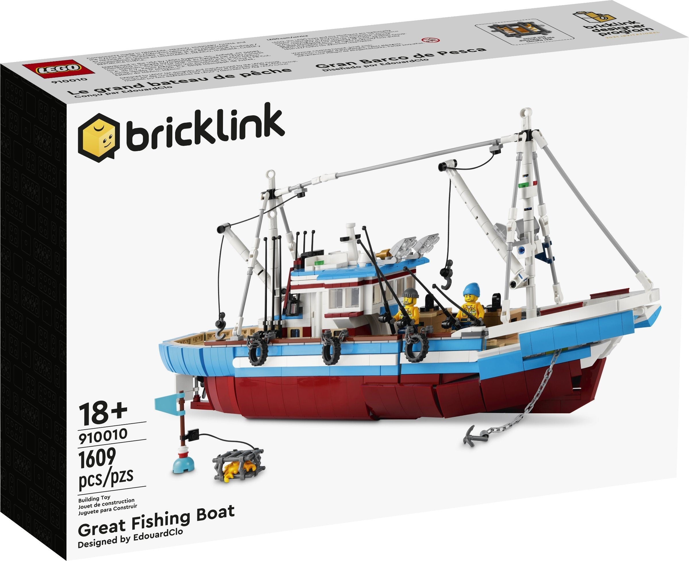 LEGO Bricklink Grosser Fischkutter 910010