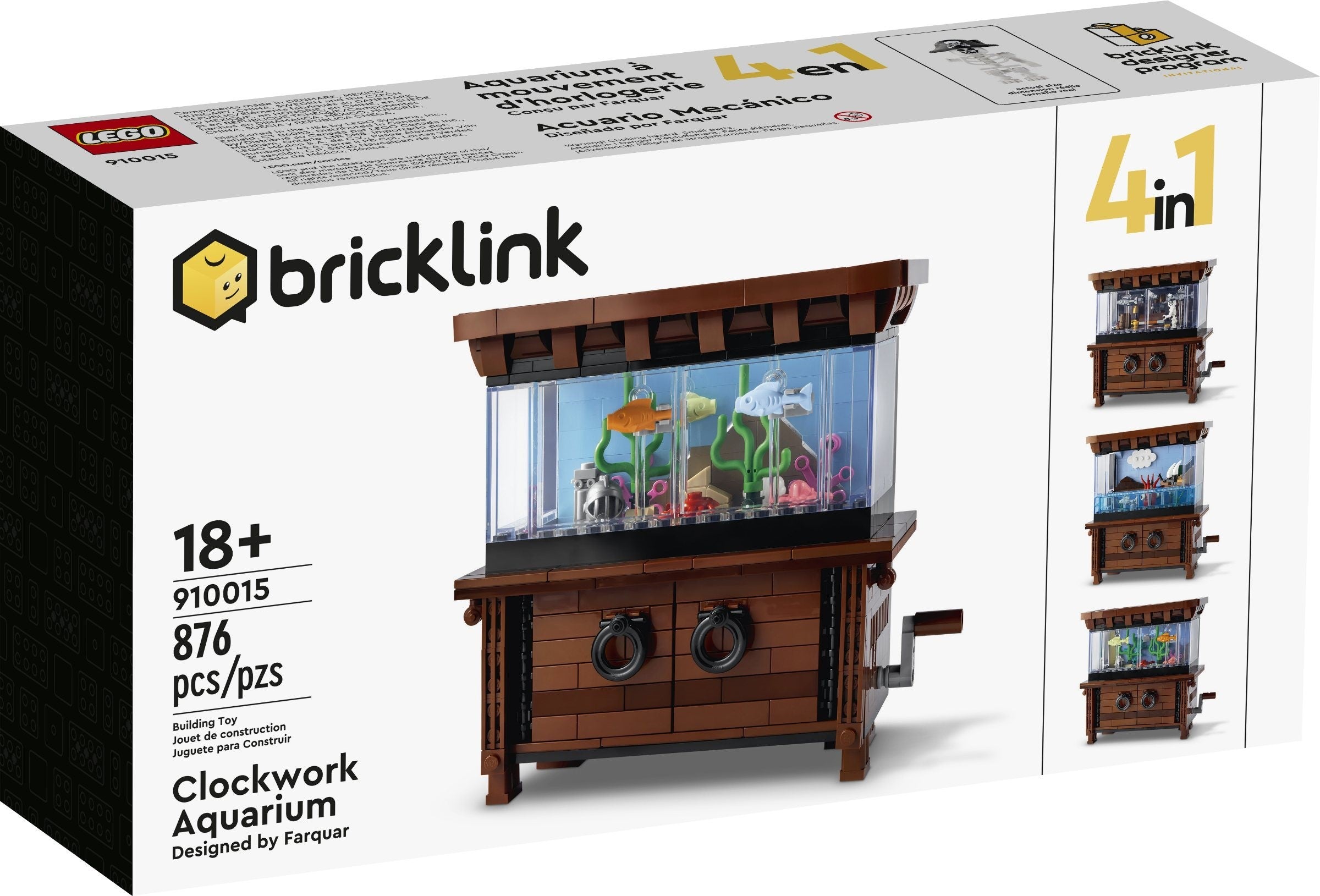 LEGO Bricklink Uhrwerk-Aquarium 910015