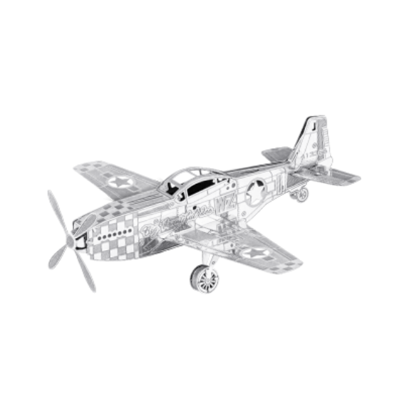 Mustang P-51 – Metall Bausatz