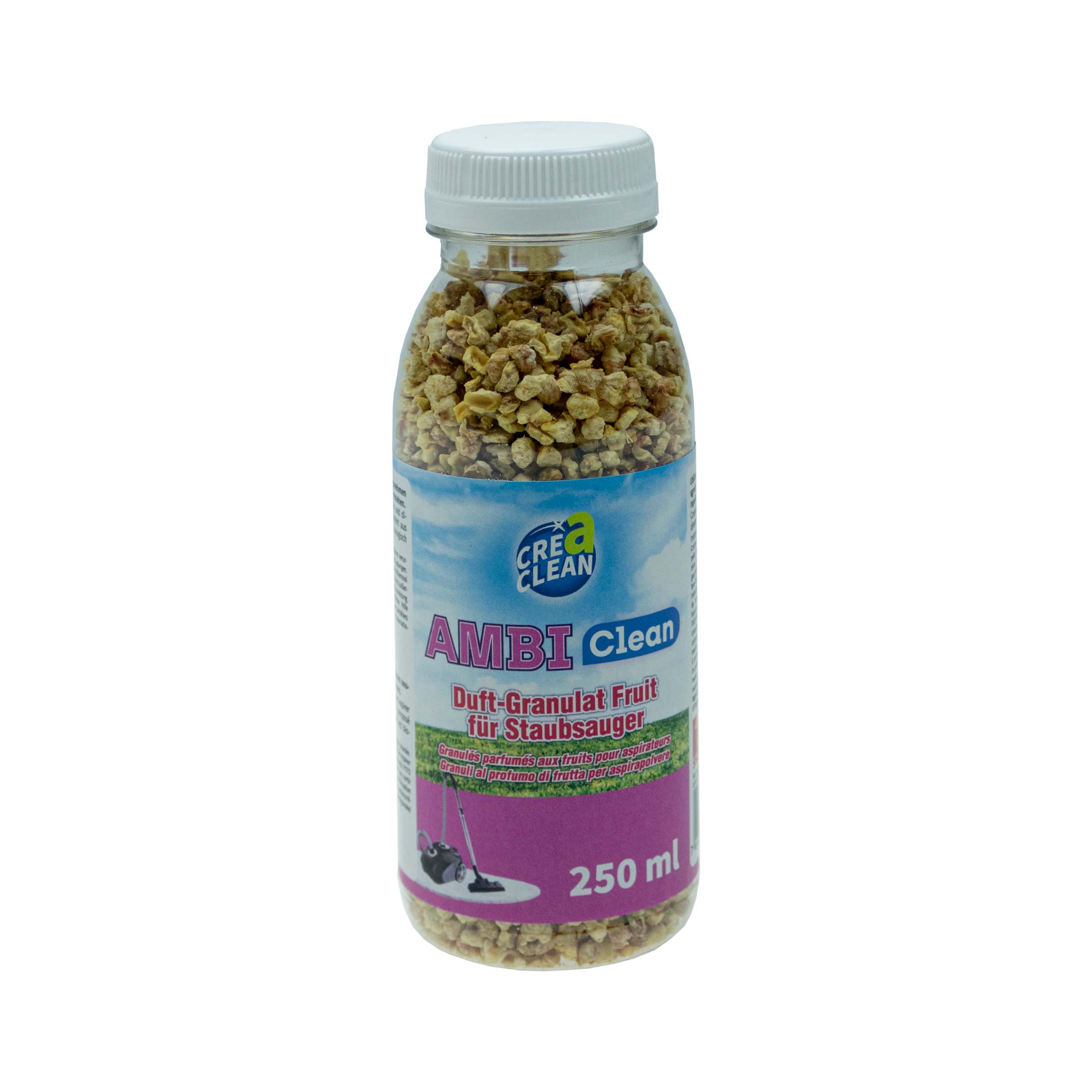 CREaCLEAN AmbiClean Duft-Granulat Fruit für Staubsauger, 250 ml